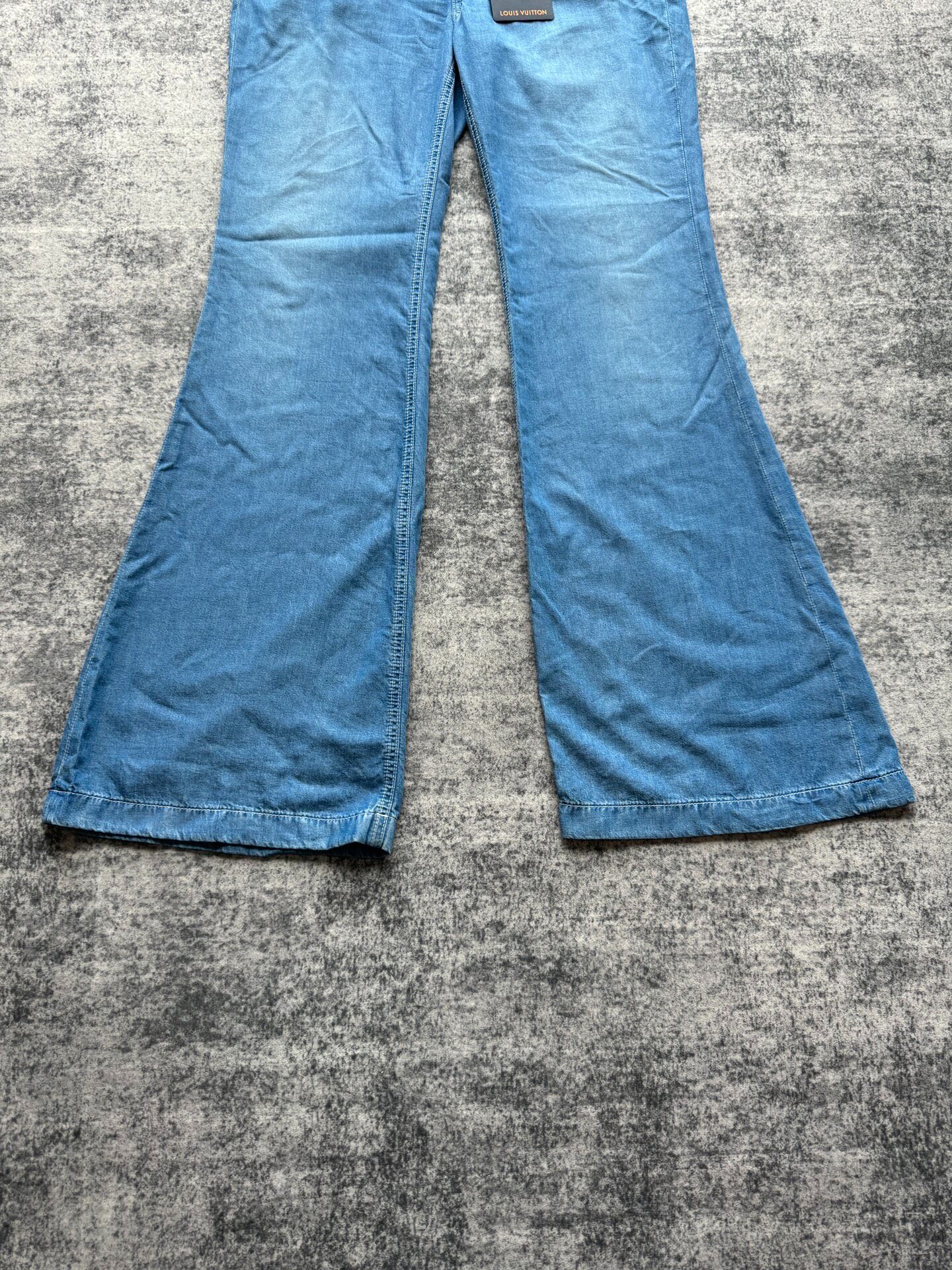 Louis Vuitton Pharrell Blue Flared Denim Jeans — back