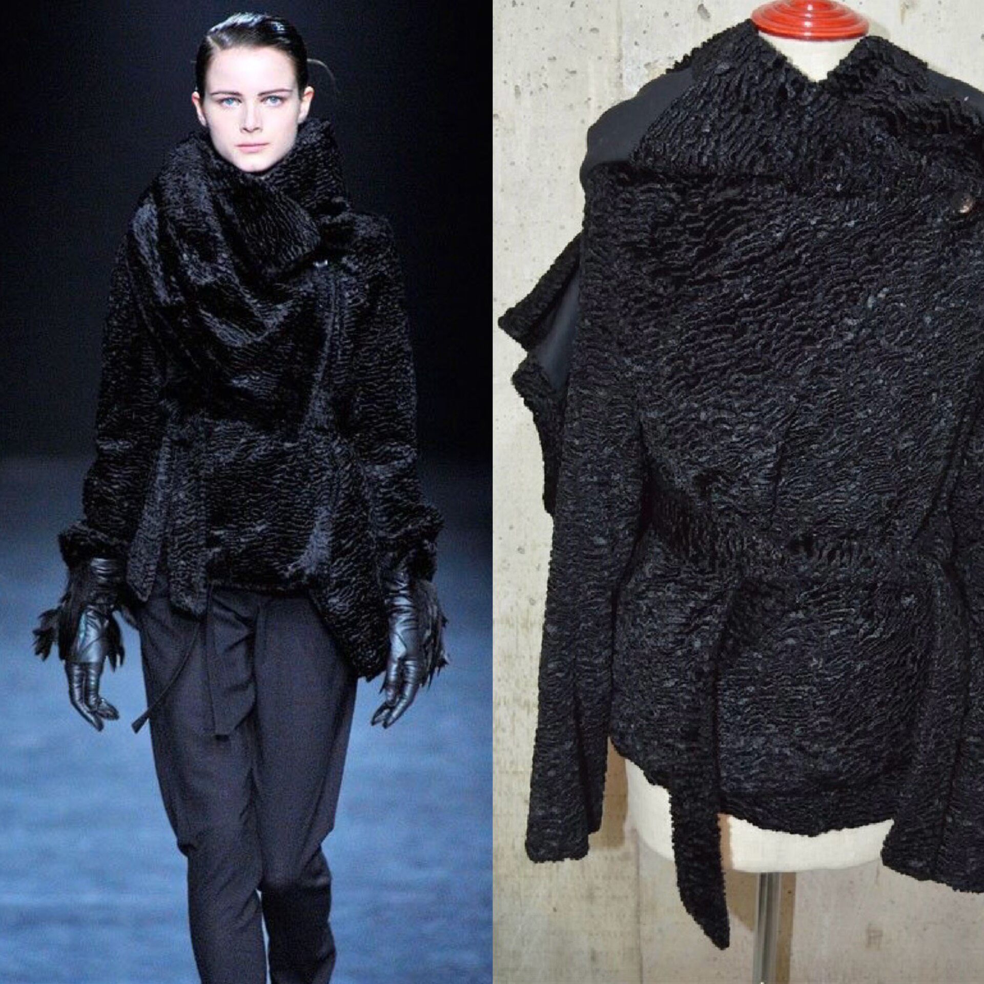 Ann Demeulemeester 2010 Transformable Shawl Coat