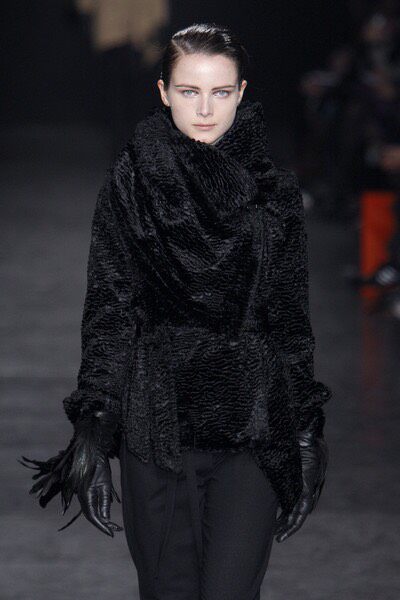 Ann Demeulemeester 2010 Transformable Shawl Coat — back