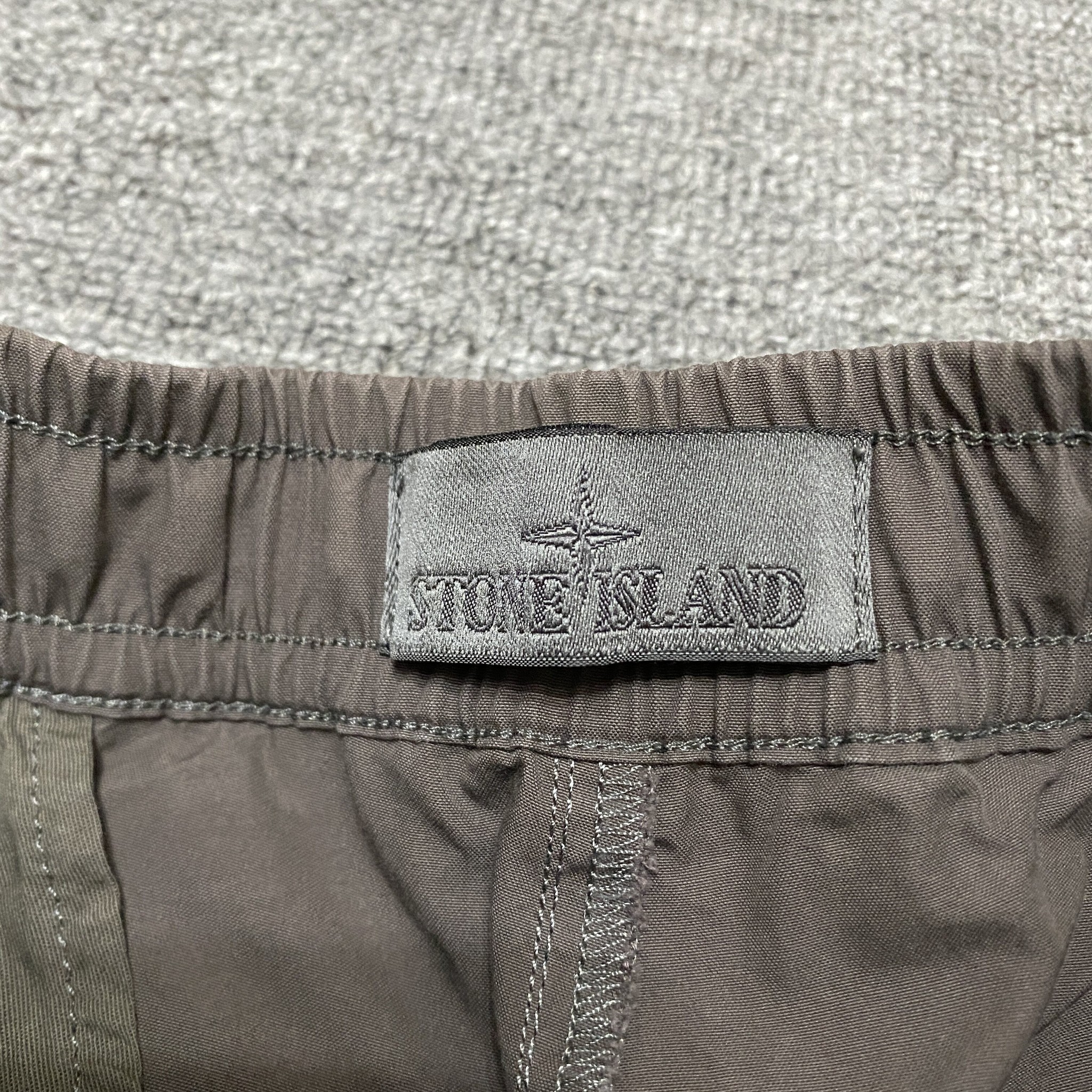 Stone Island Ghost Washed Cargo Shorts — back