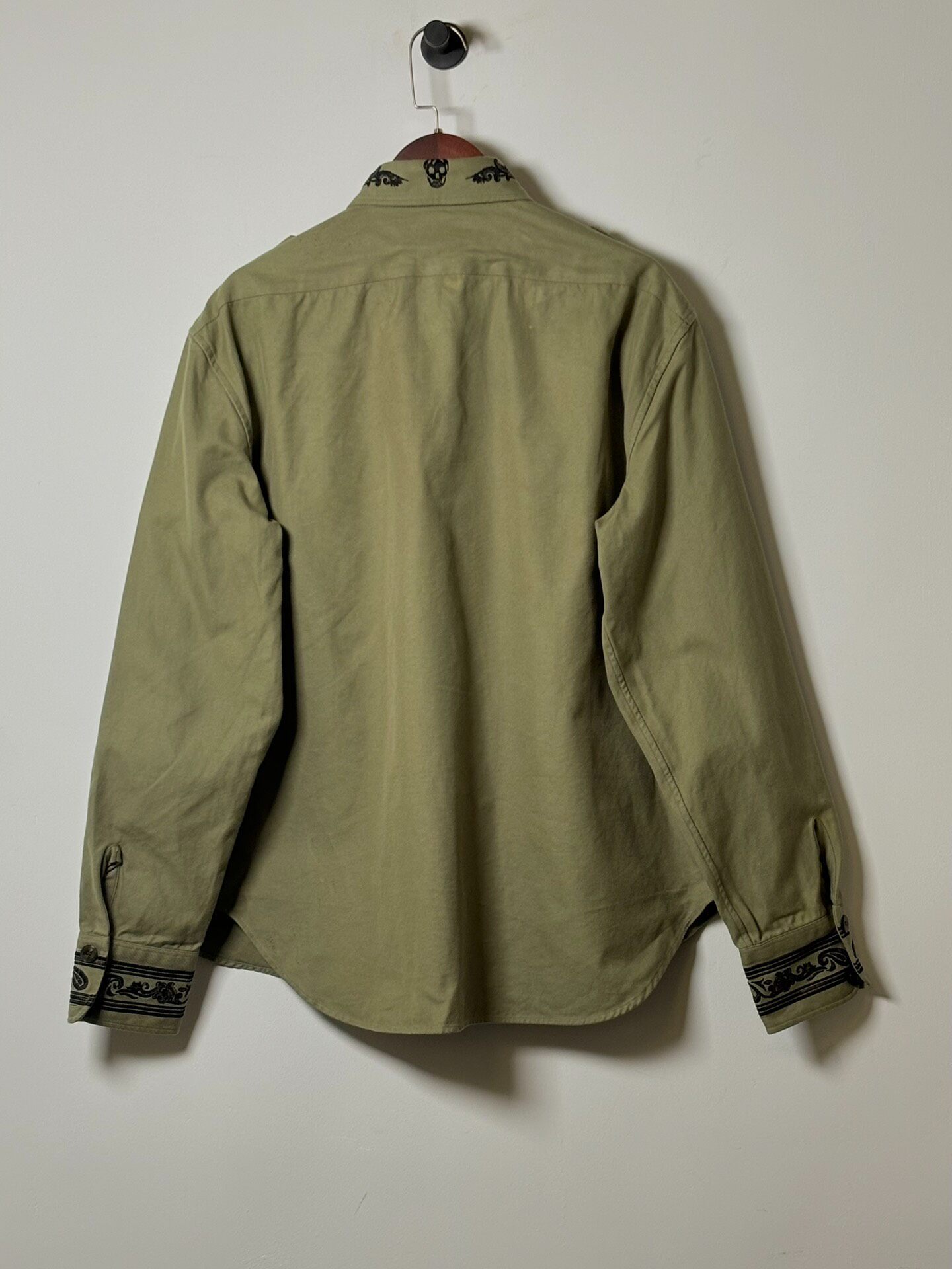 Alexander McQueen S/S16 Embroidered Workwear Jacket — label