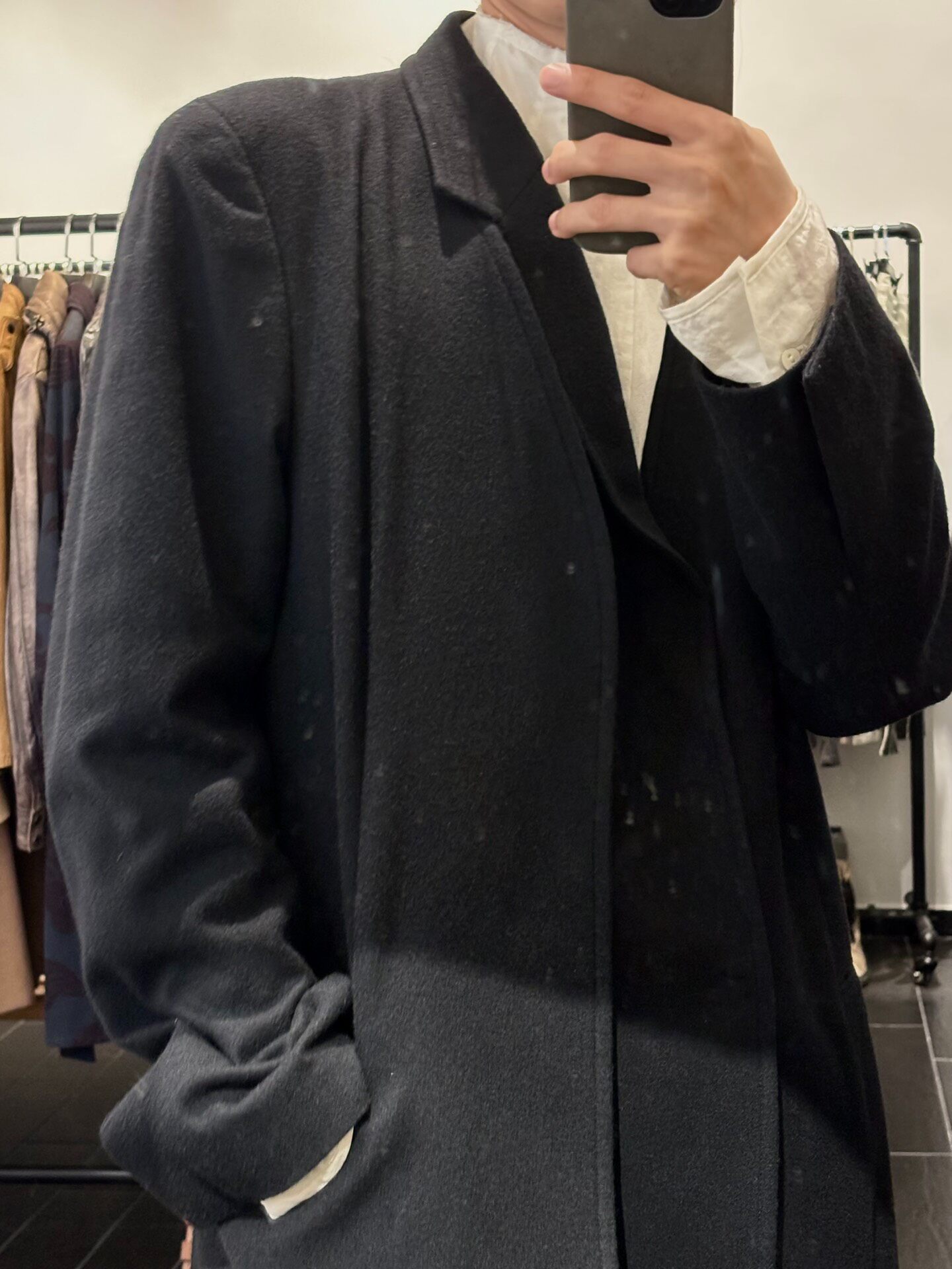 Yohji Yamamoto PourHomme F/W12 Wool Coat — detail