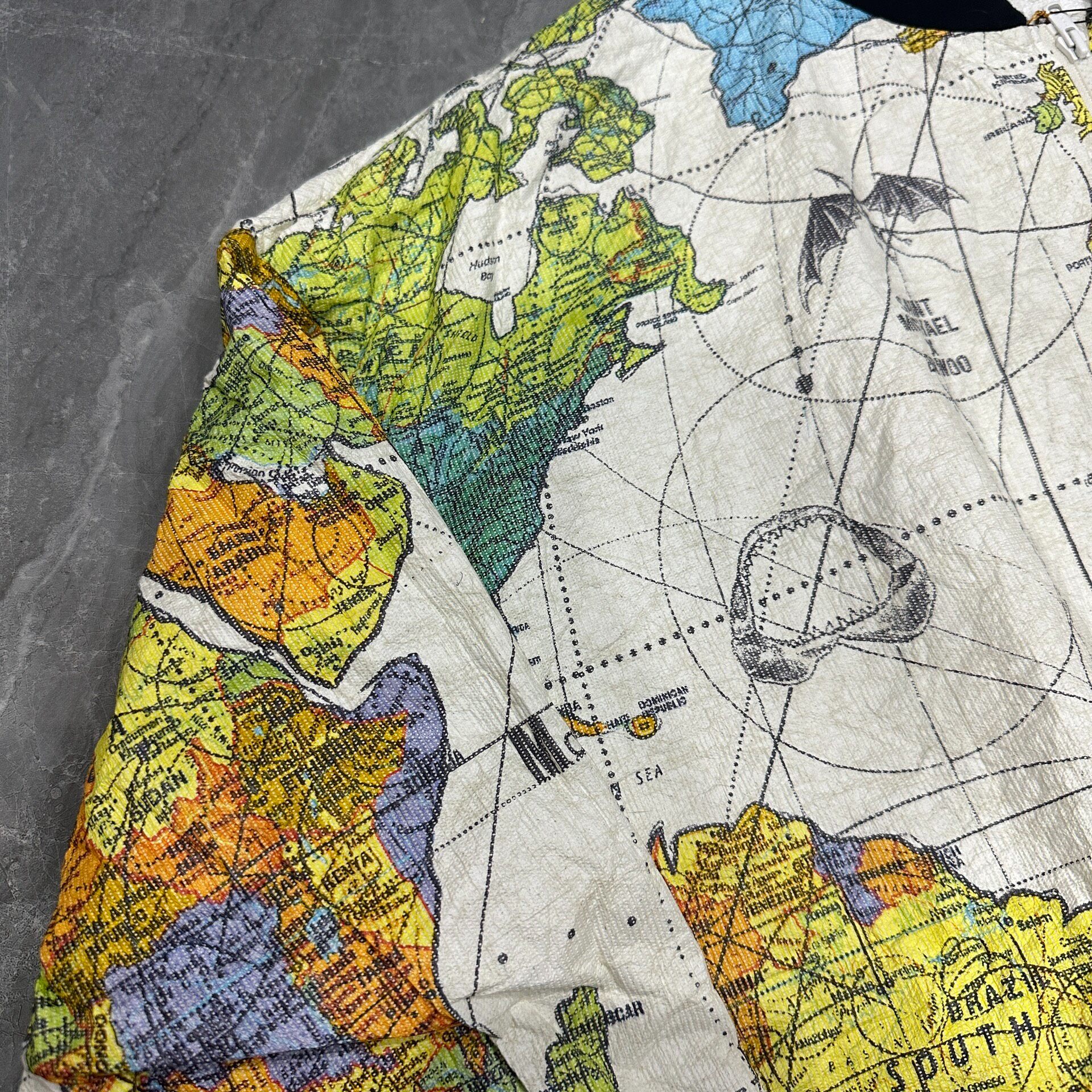 Saint Michael x DR. Woo Map Jacket — back