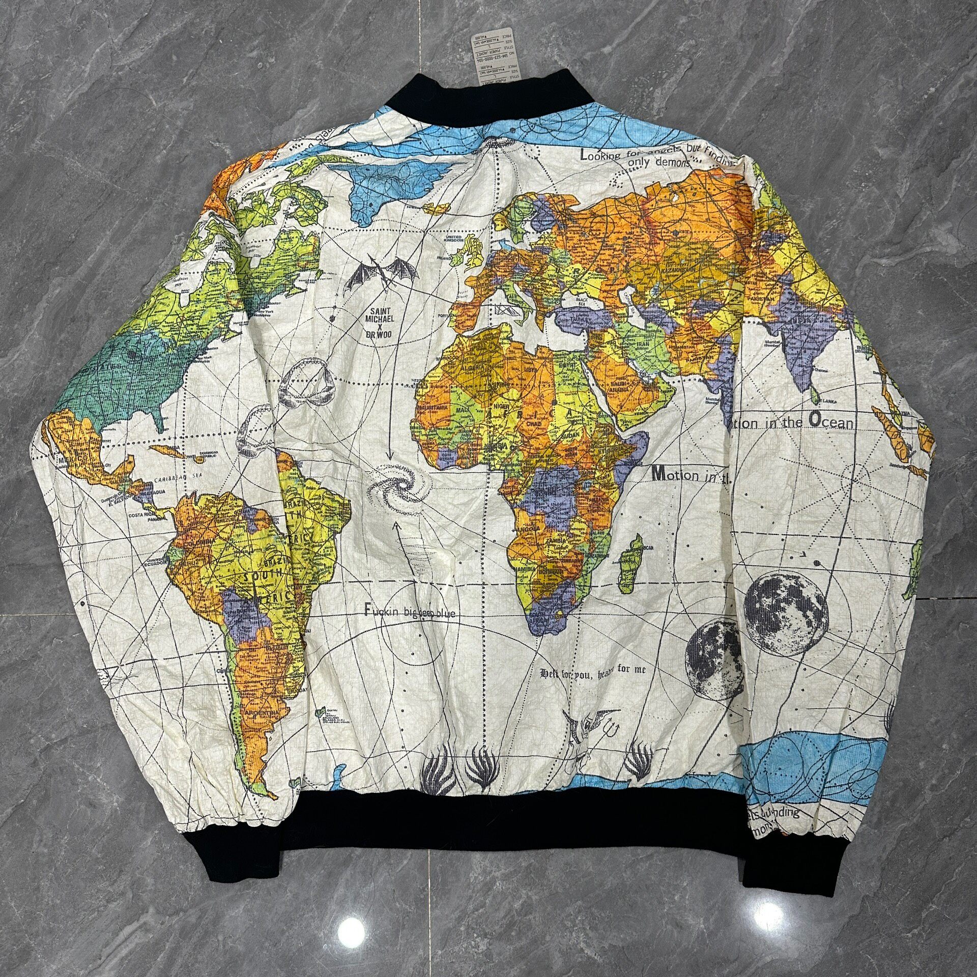 Saint Michael x DR. Woo Map Jacket — front