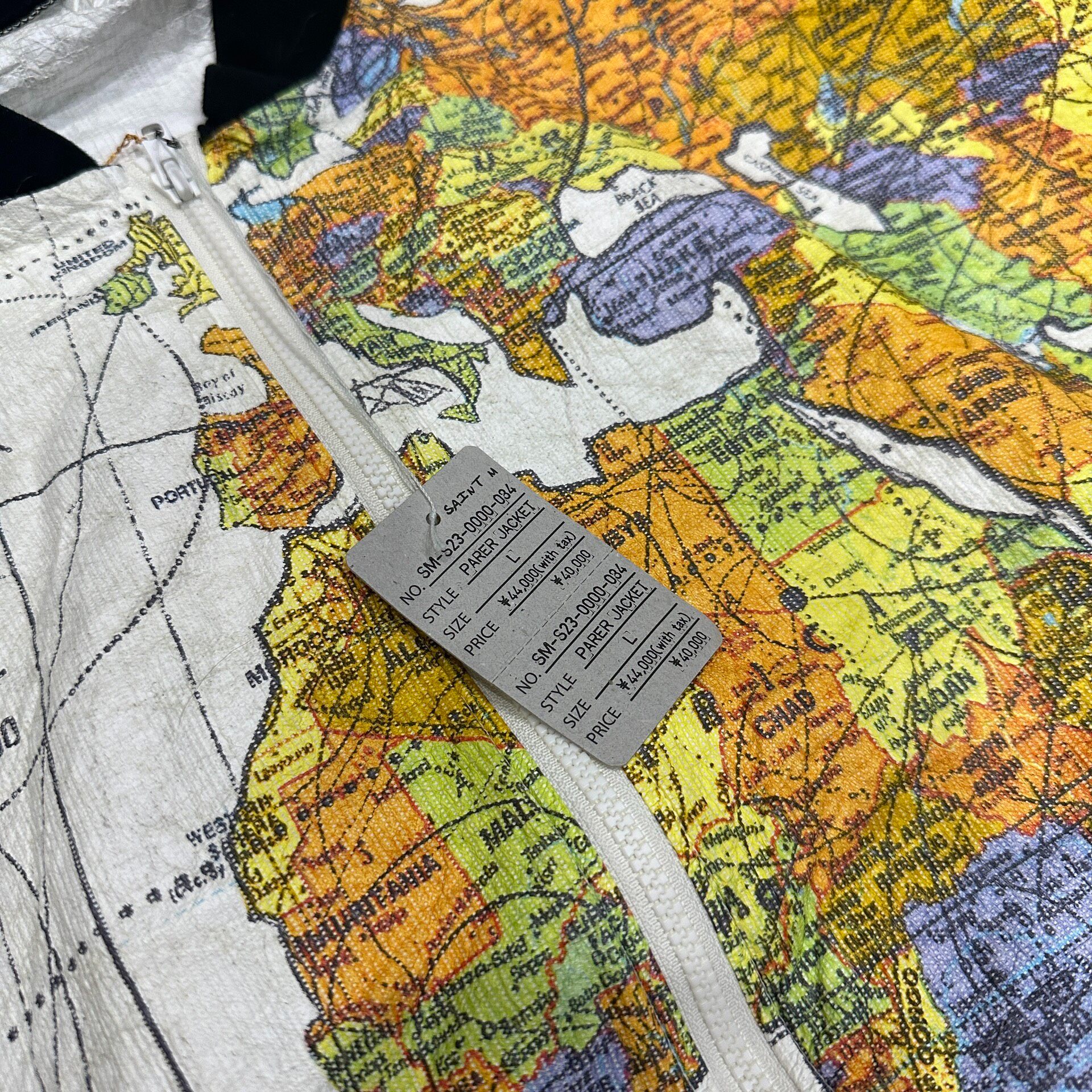 Saint Michael x DR. Woo Map Jacket — detail
