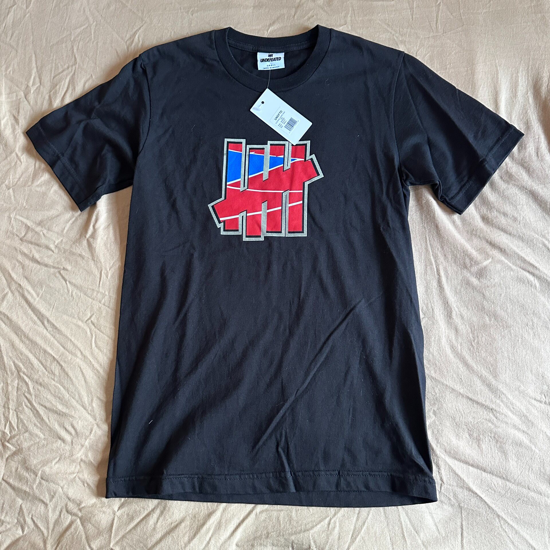Undefeated Black Red Blue Five-Stripe Tee