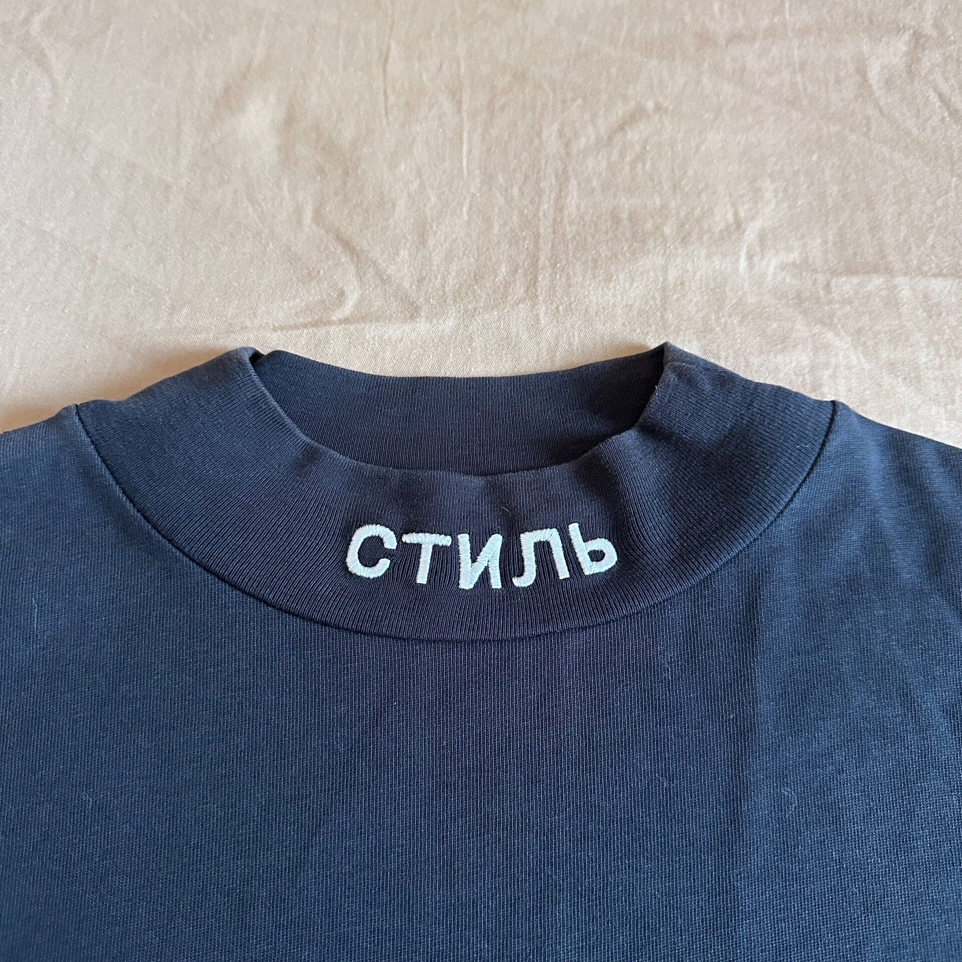 Heron Preston Mock Neck Long Sleeve Top — detail