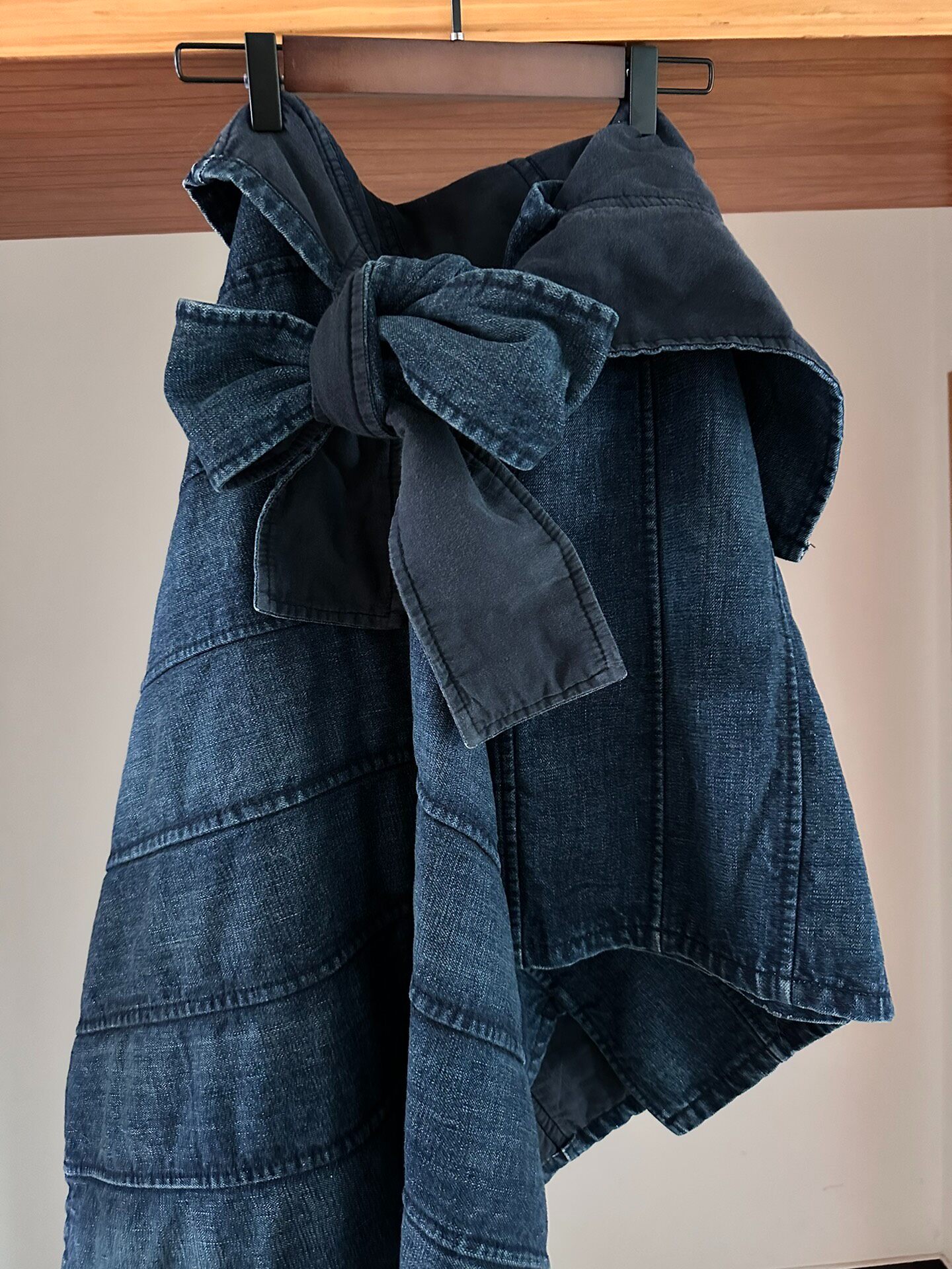 Comme des Garcons Tricot Denim Skirt — front