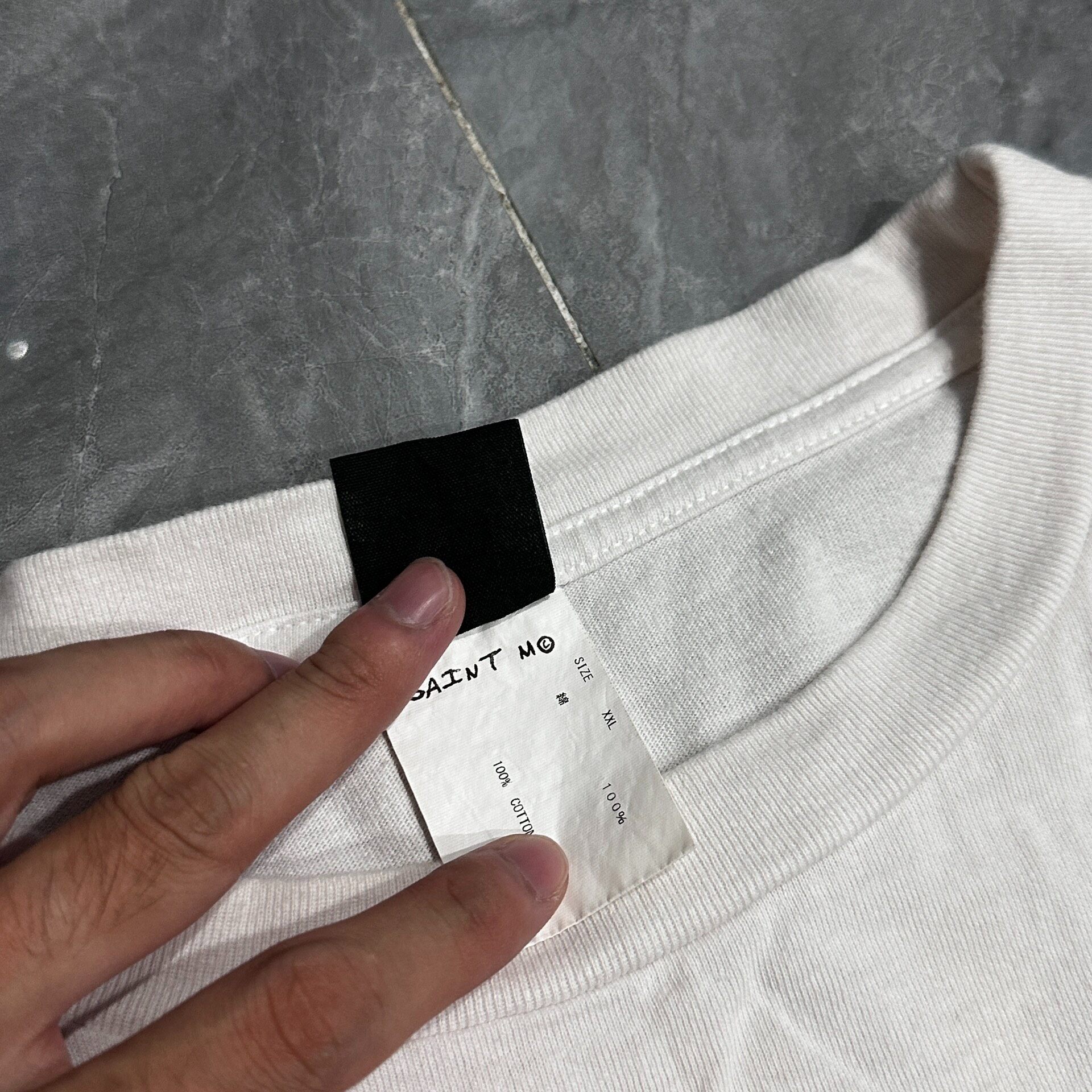 Saint Michael x Denim Tears Target Tee — label
