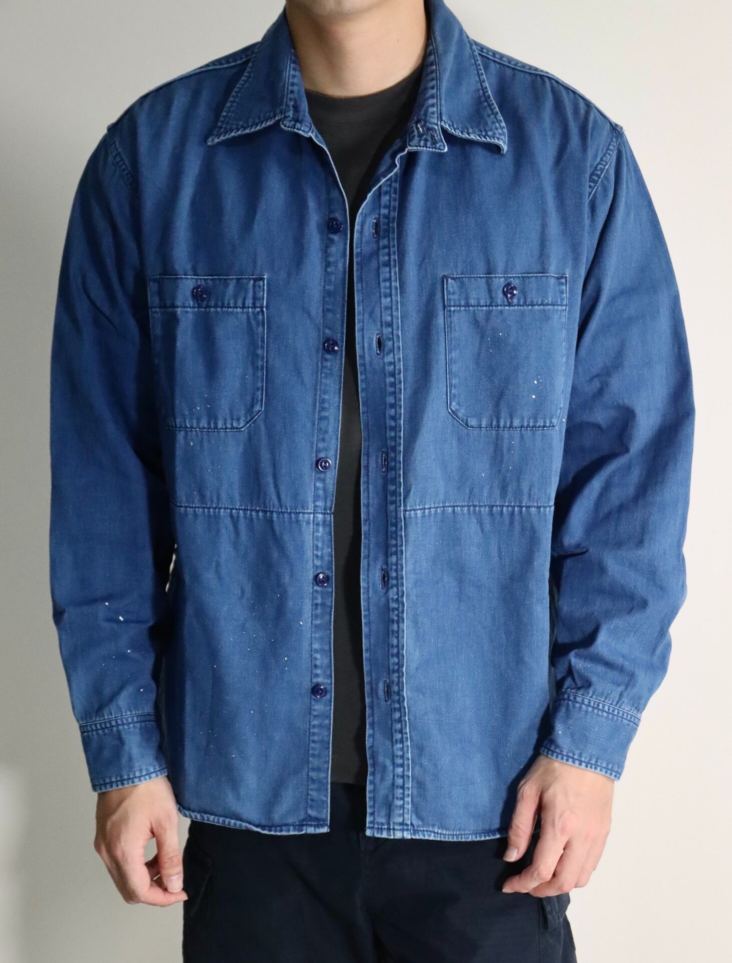 Neighborhood Indigo Work Shirt — detail