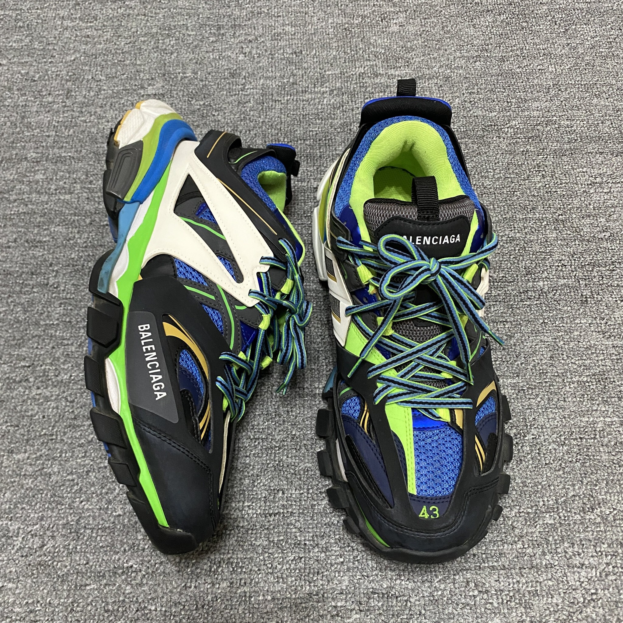 Balenciaga Track Blue Green Sneakers