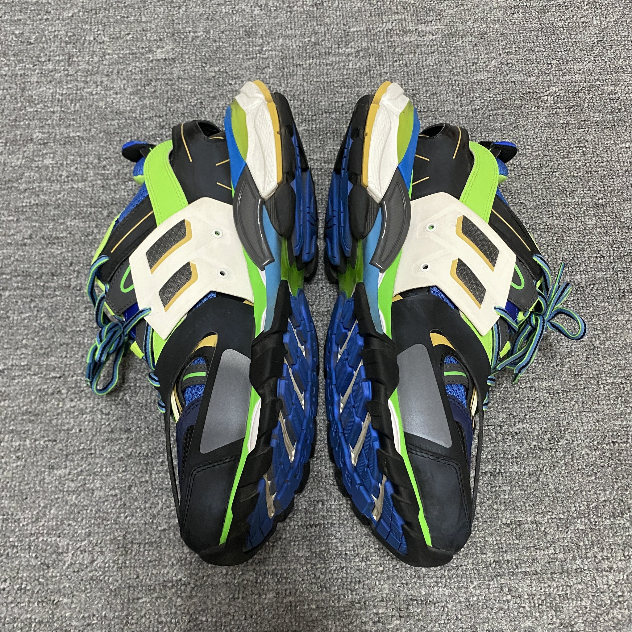 Balenciaga Track Blue Green Sneakers — back