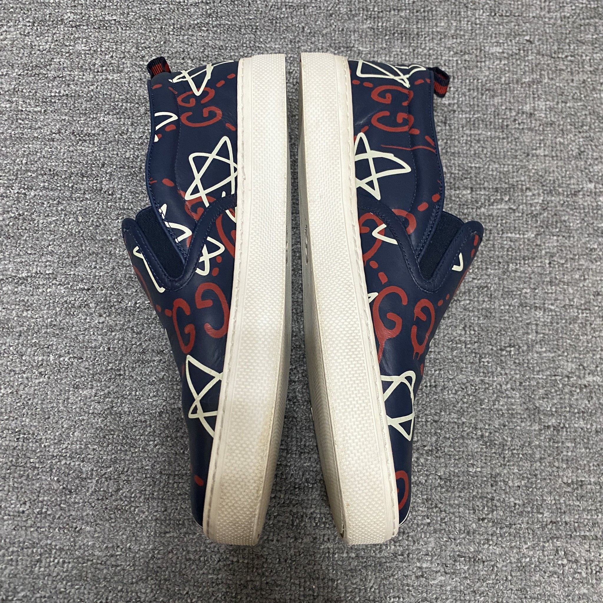 Gucci Blue Star Slip-on Sneakers — back