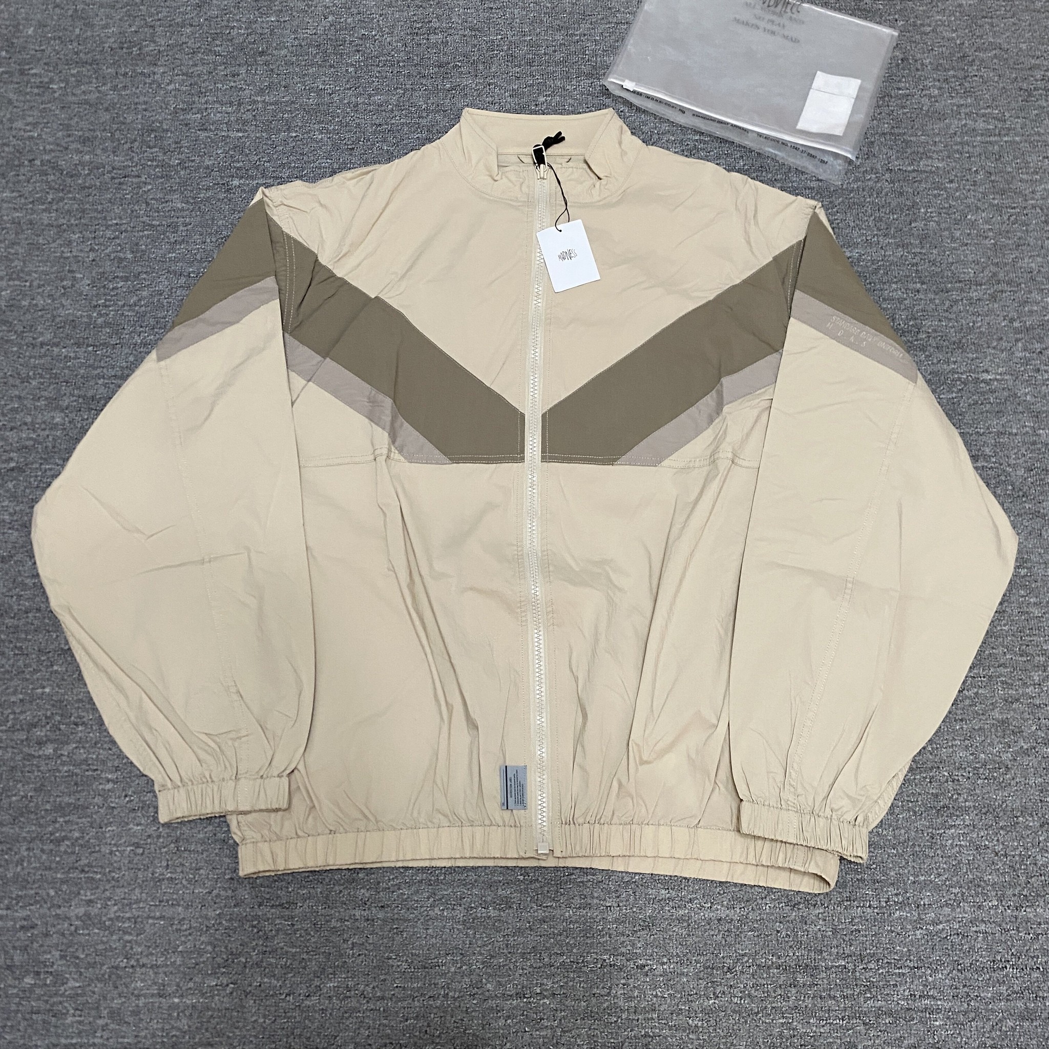 MADNESS 23SS Spliced Zip Jacket