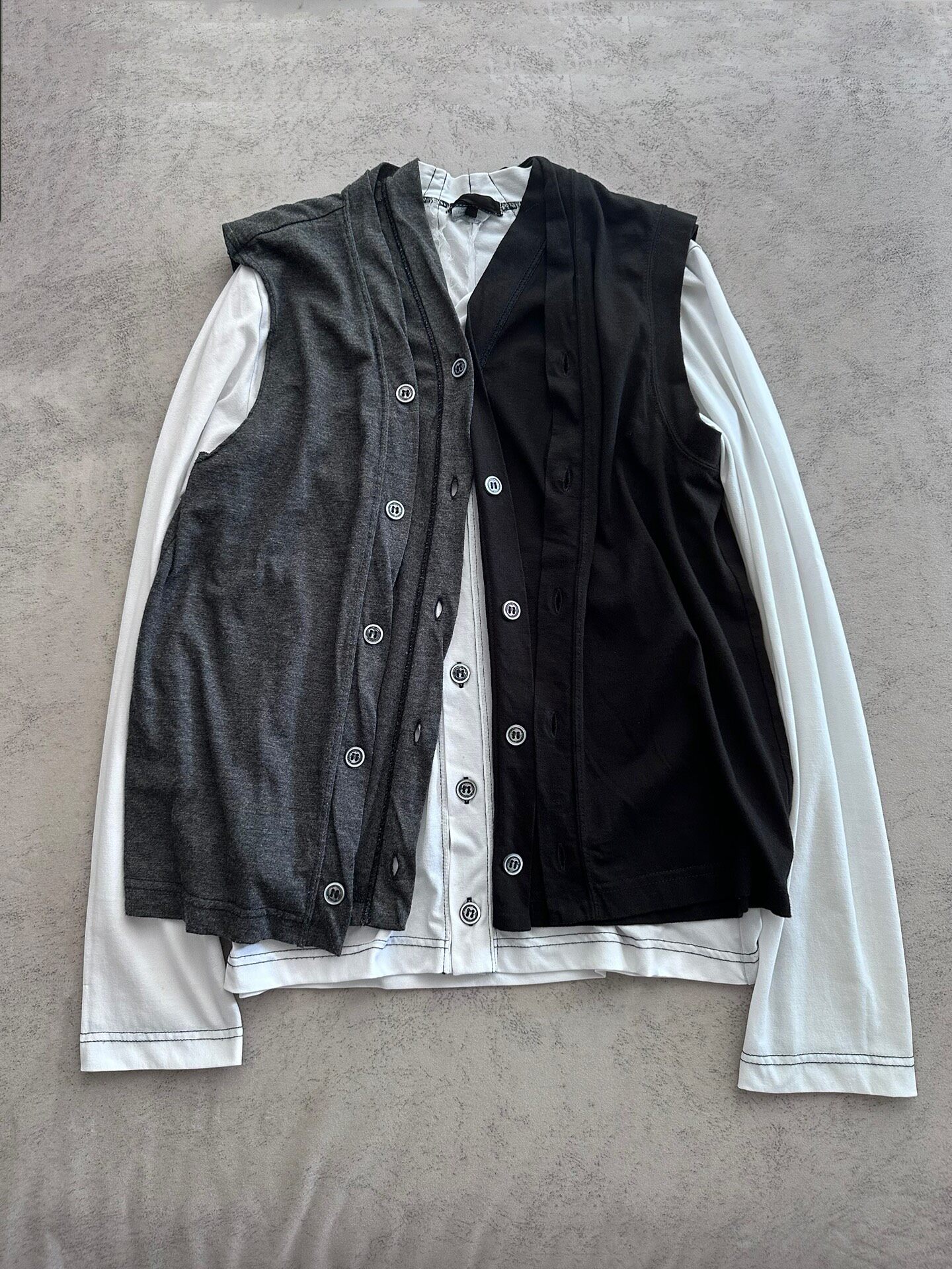 Comme des Garcons Layered Buttoned Top