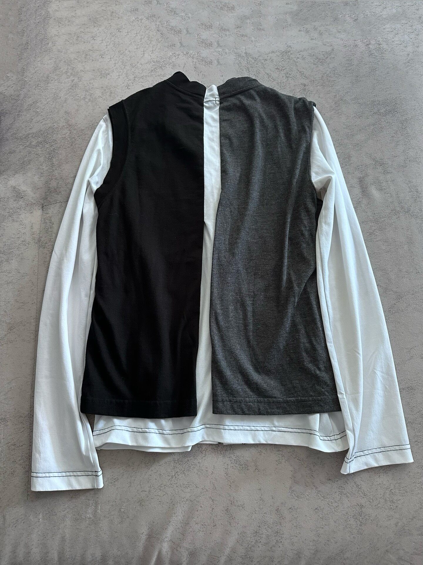 Comme des Garcons Layered Buttoned Top — back