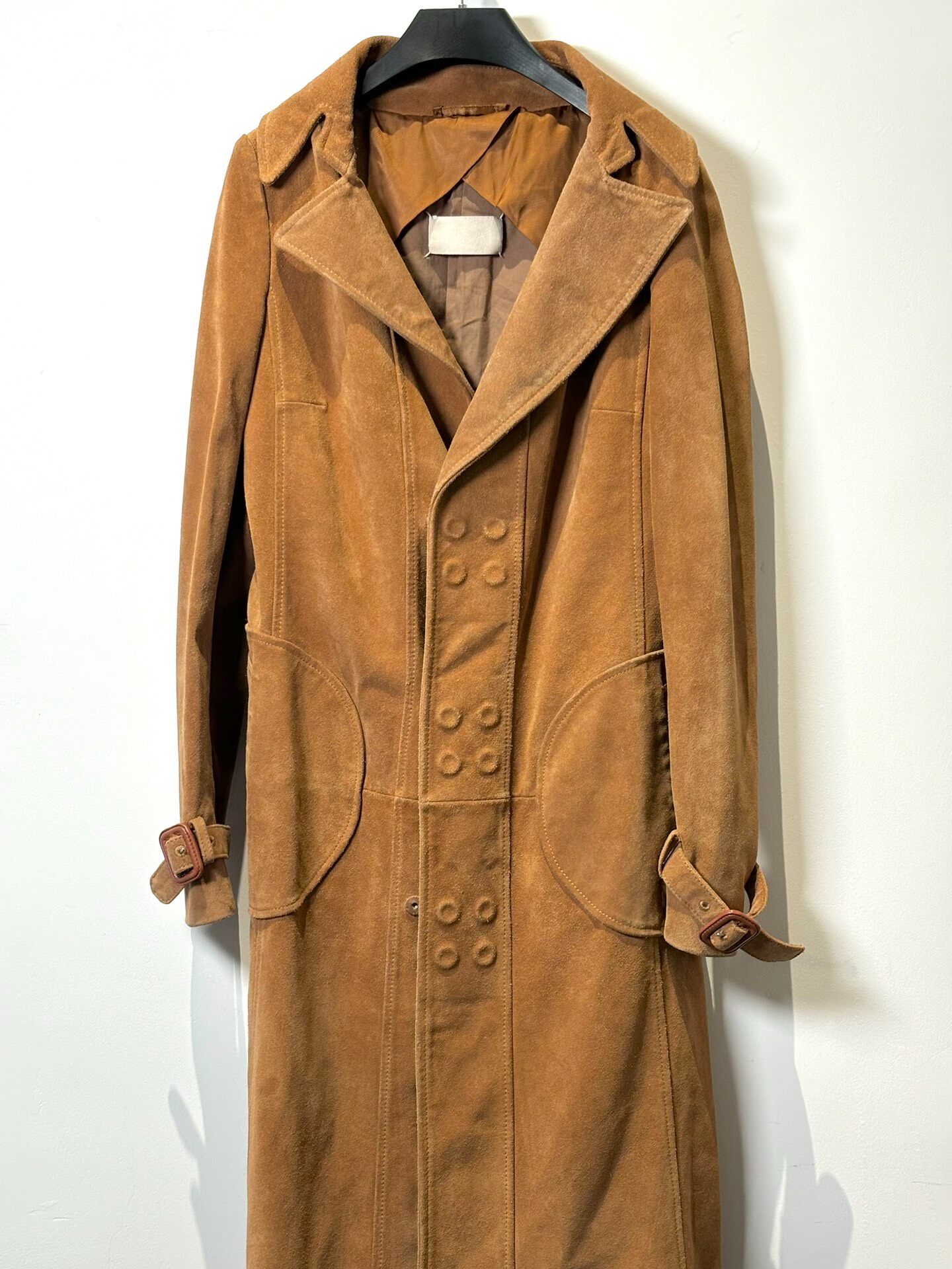 Maison Margiela F/W15 Camel Suede Coat — label