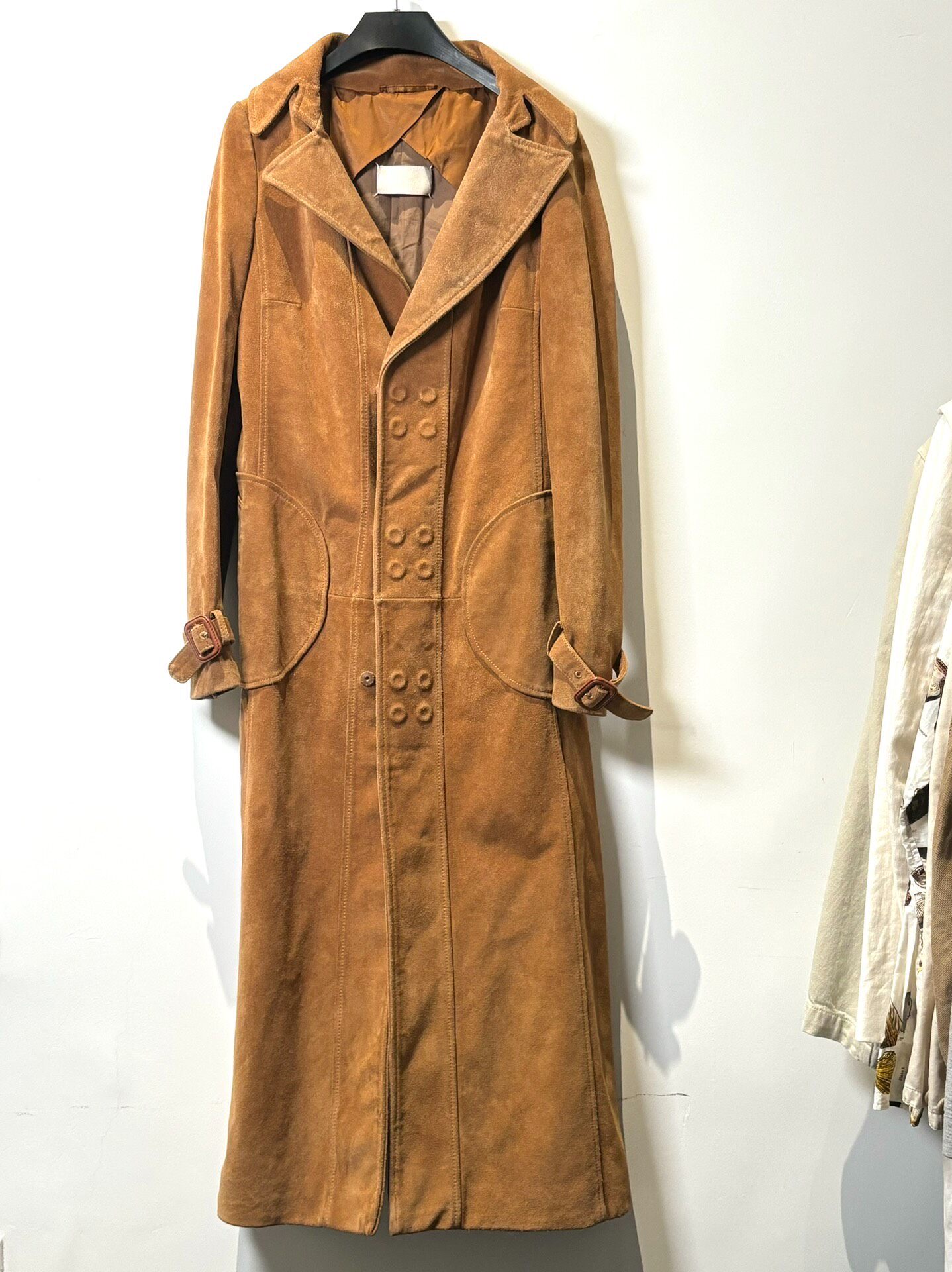 Maison Margiela F/W15 Camel Suede Coat — back