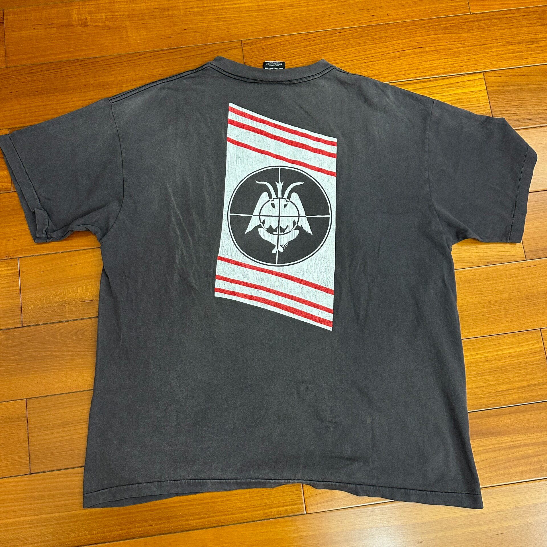 Saint Michael Washed Red Target Tee — front