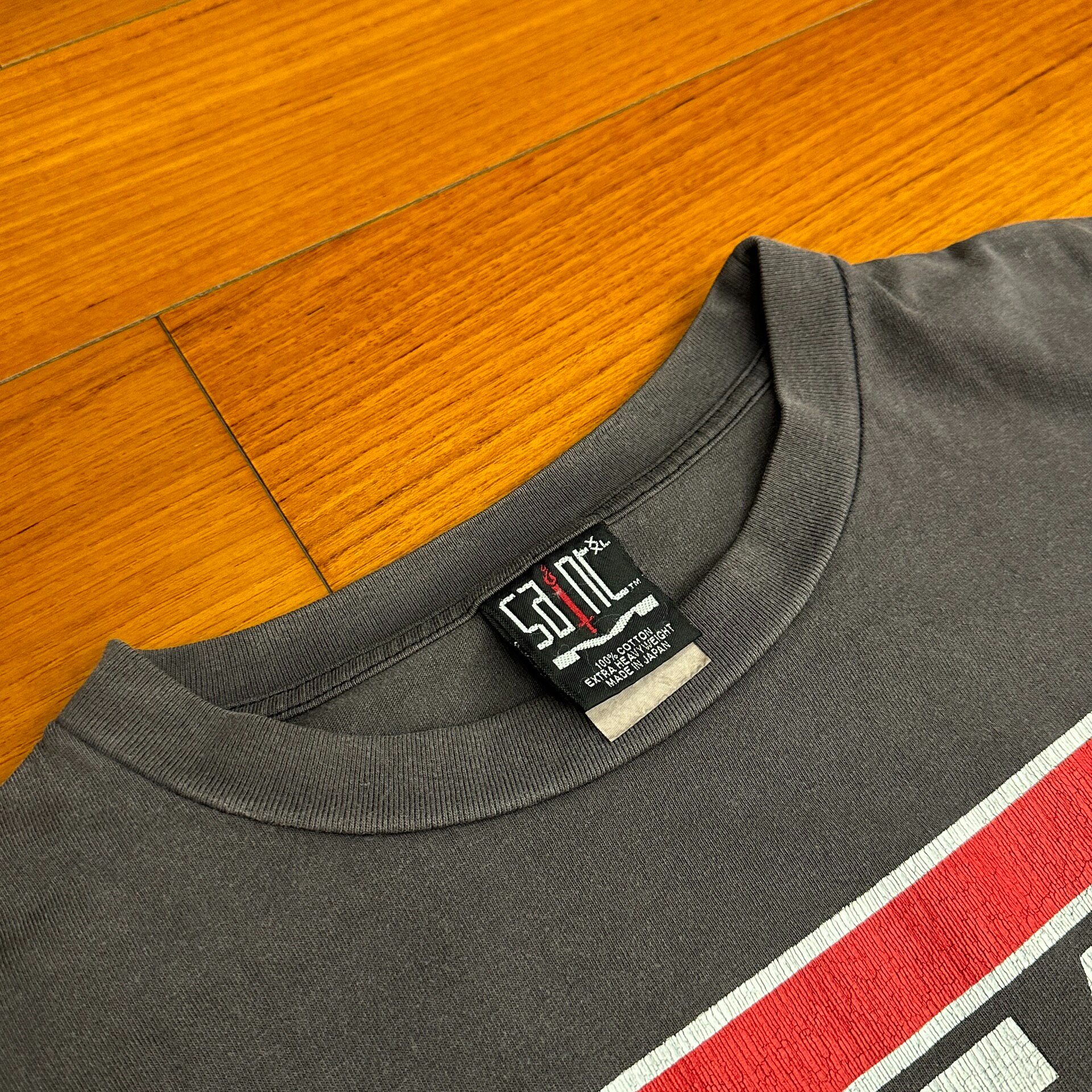 Saint Michael Washed Red Target Tee — back