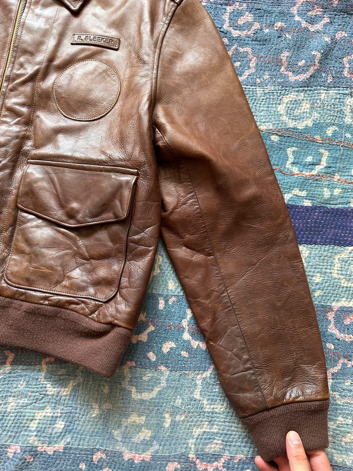 Polo Ralph Lauren A2 Distressed Leather Jacket — back