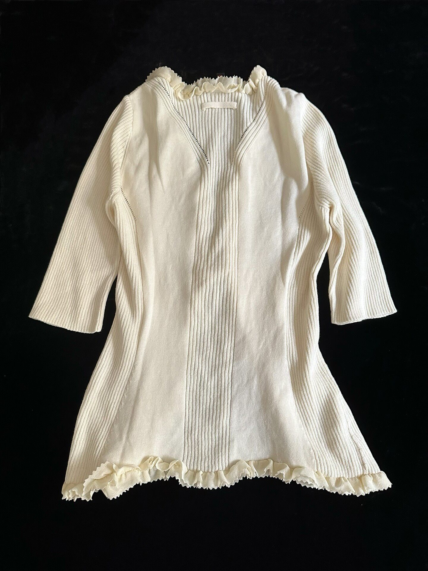 Jean Paul Gaultier Vintage Ruffled Cardigan — detail