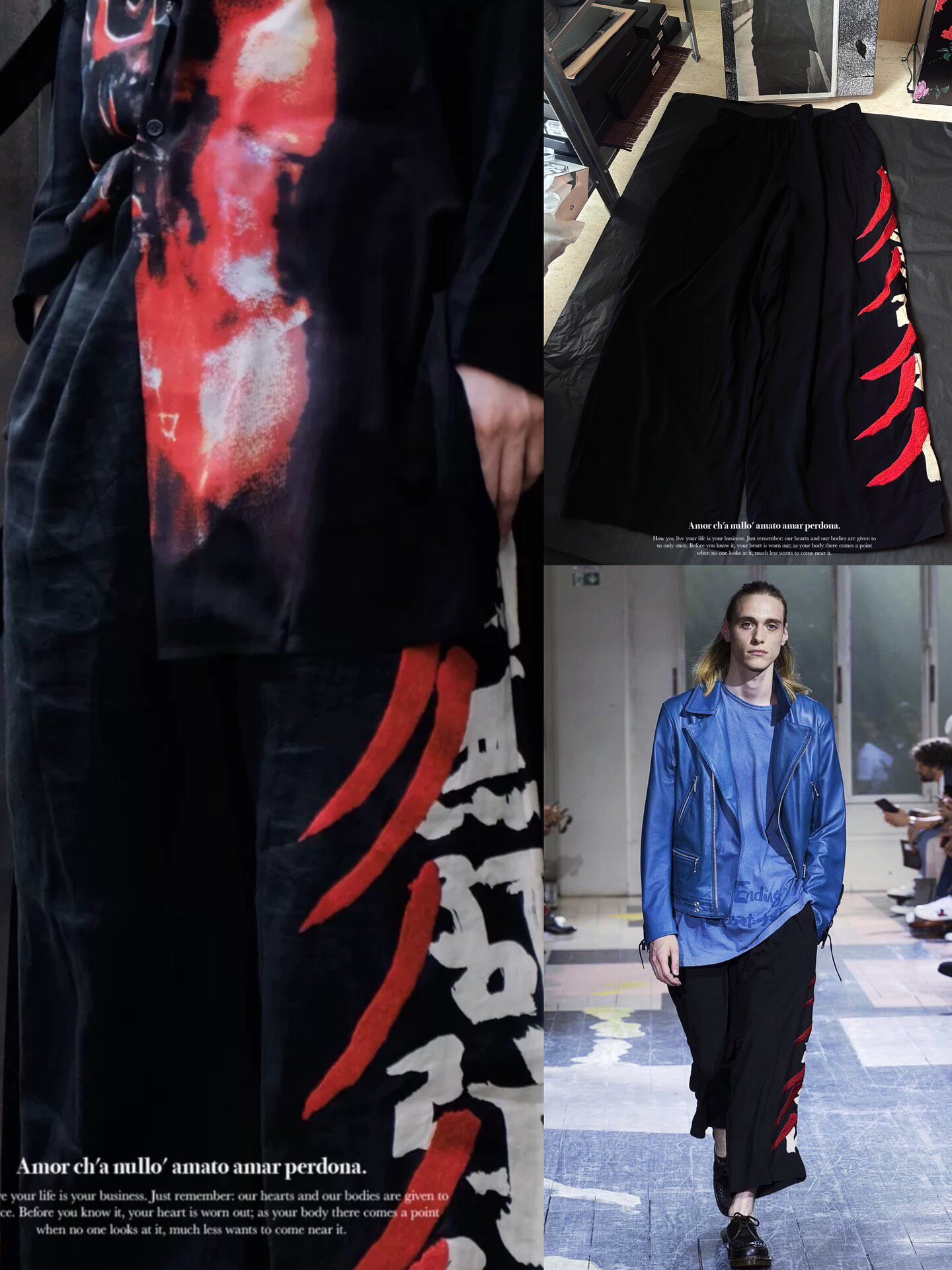 Yohji Yamamoto 18ss Wide-Leg Pants