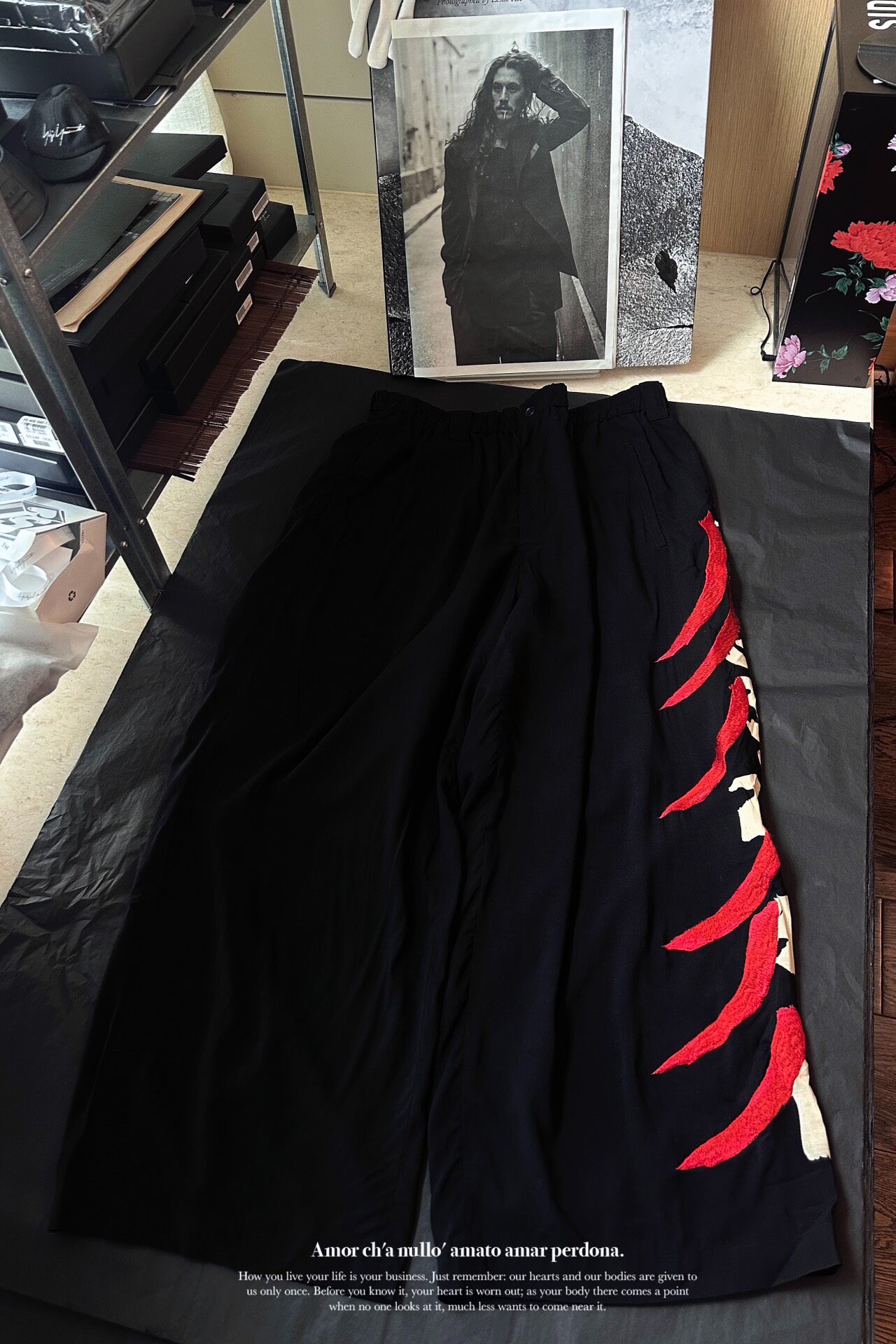 Yohji Yamamoto 18ss Wide-Leg Pants — back