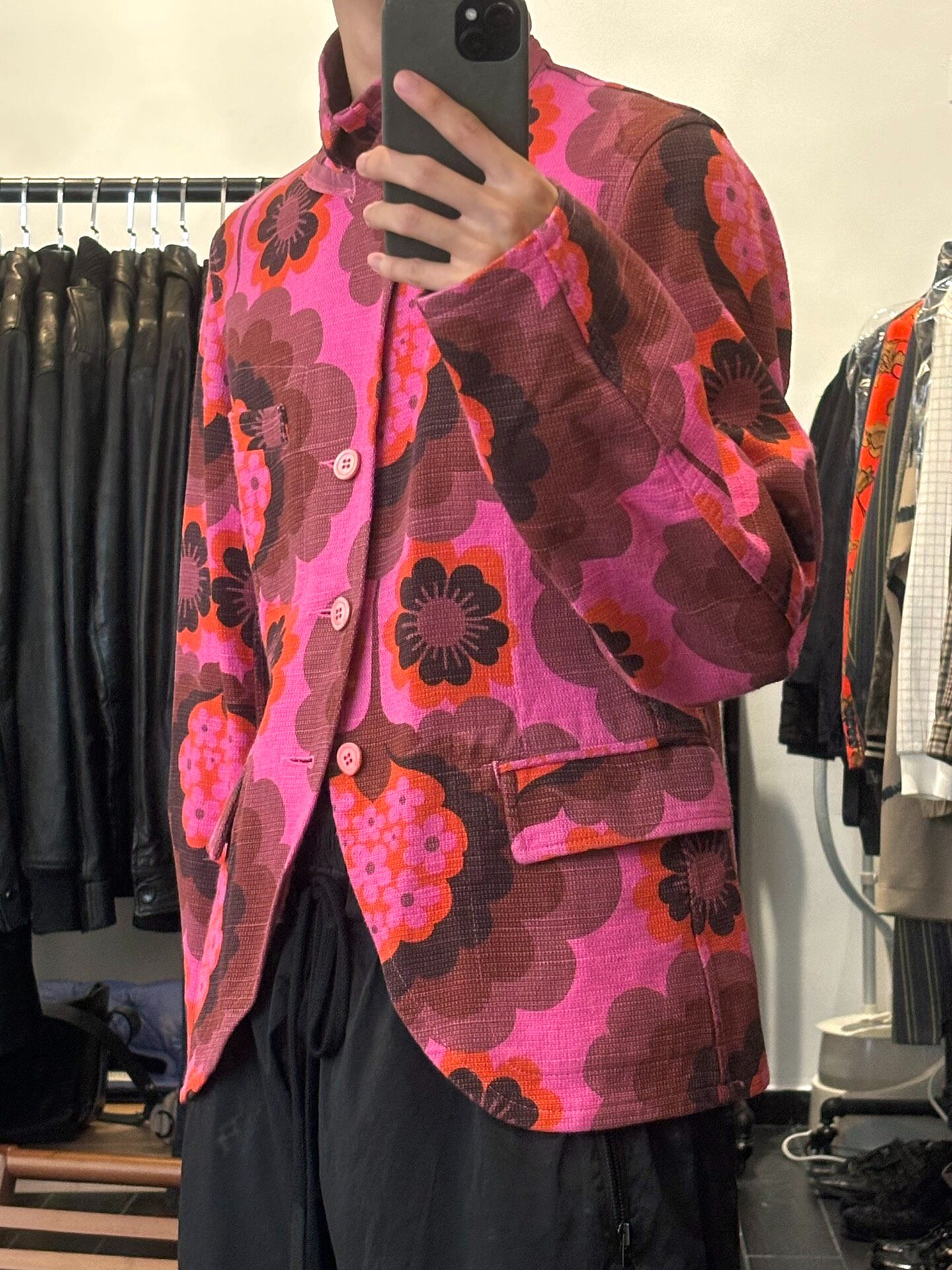 Comme Des Garcons S/S05 Floral Blazer — detail