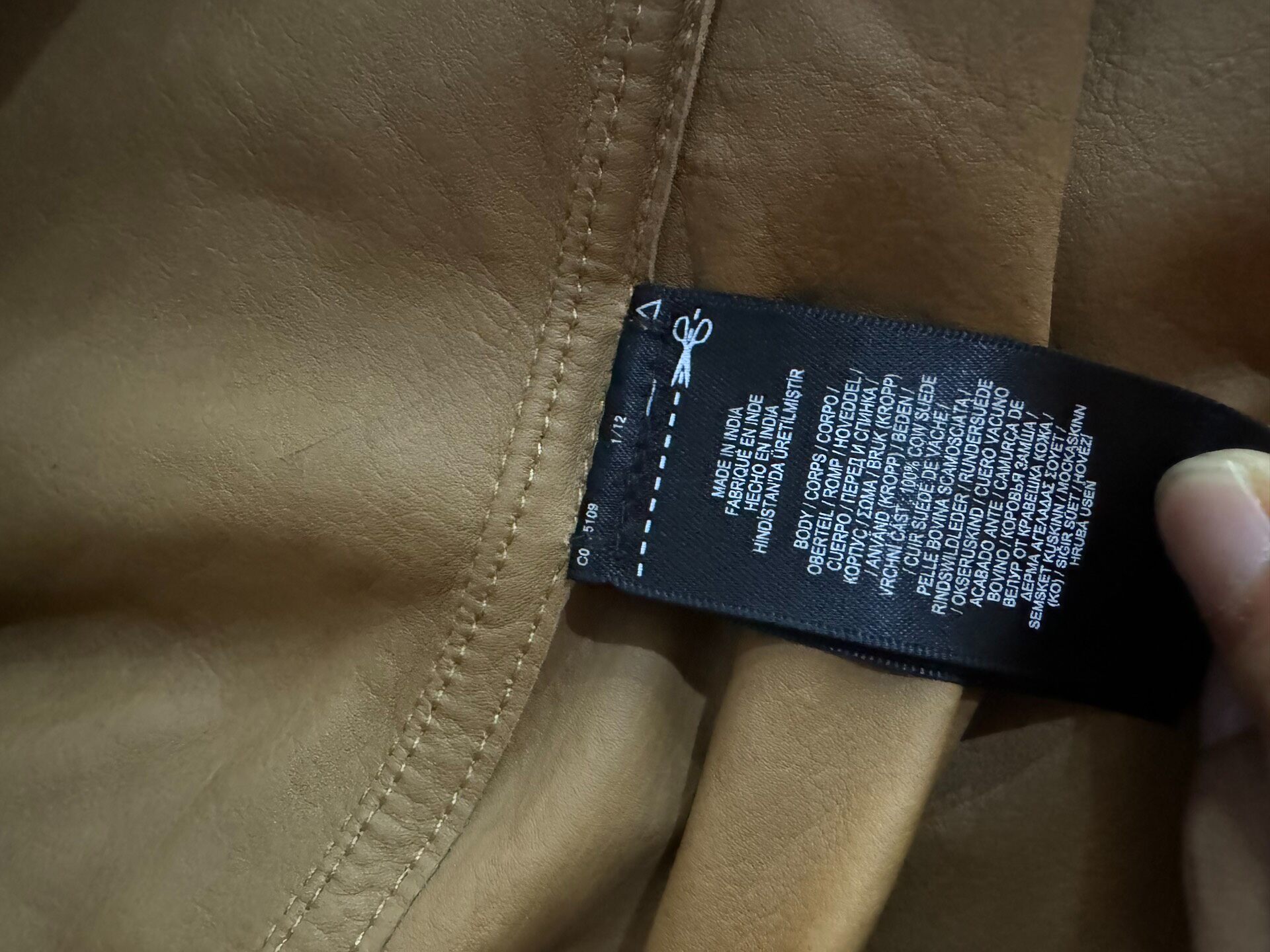RRL Suede Western Long-Sleeve Shirt — back