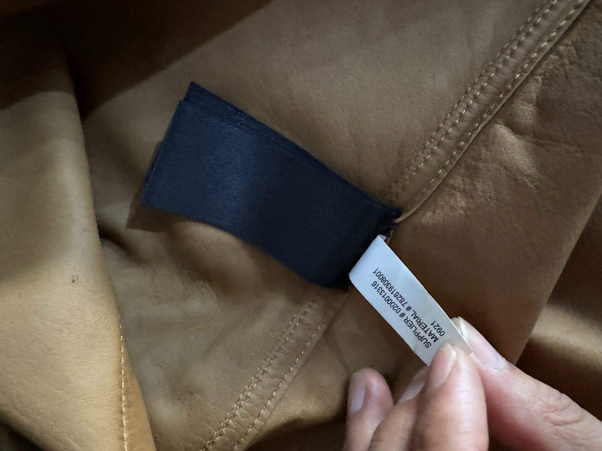 RRL Suede Western Long-Sleeve Shirt — detail