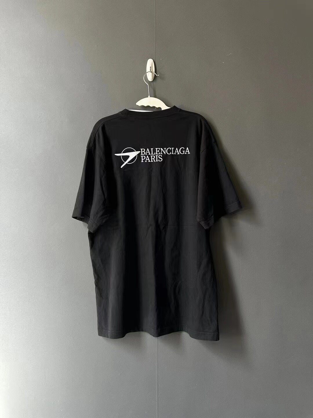 Balenciaga Black Short Sleeve Arrow Tee — front