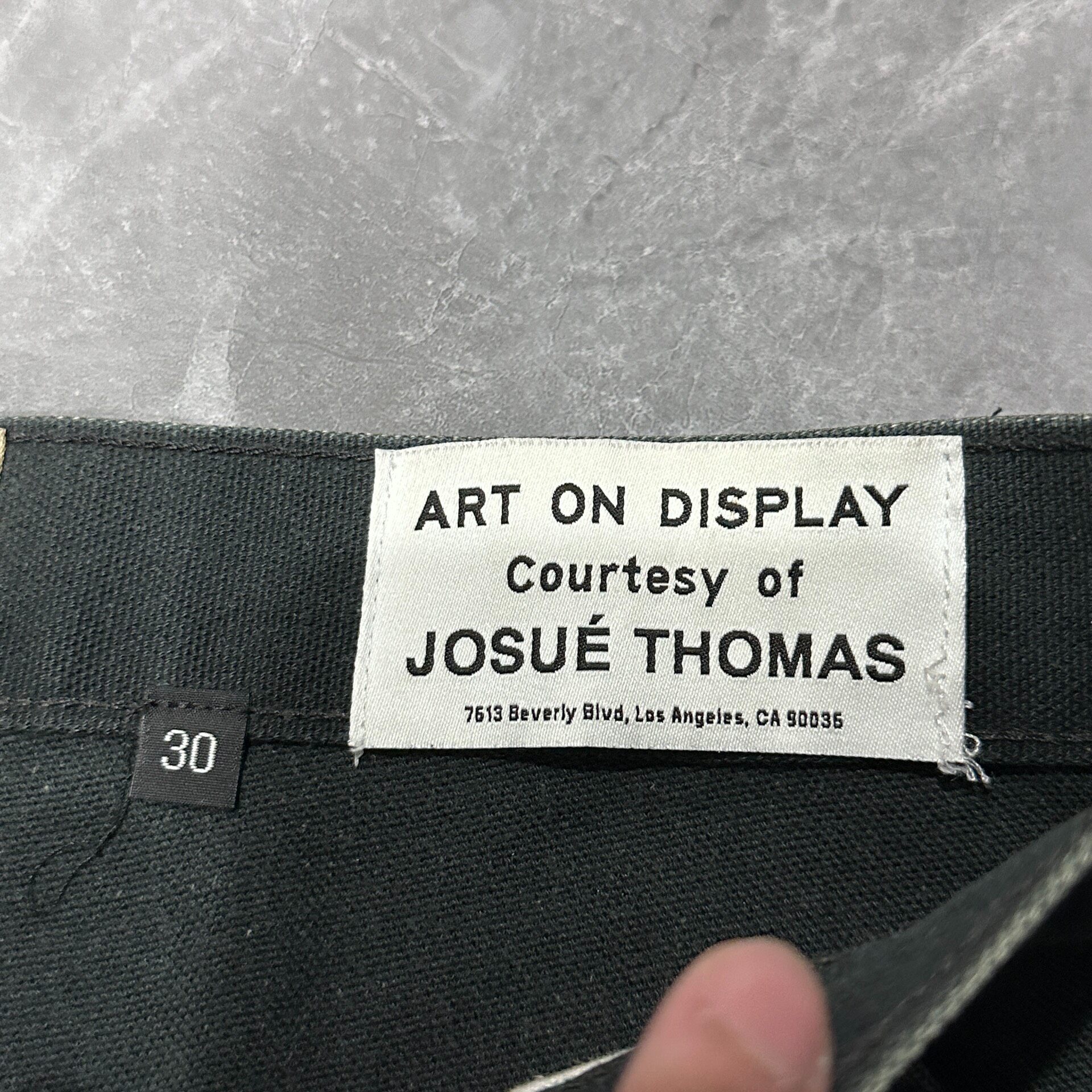 Gallery Dept. Distressed Micro-Flare Jeans — detail