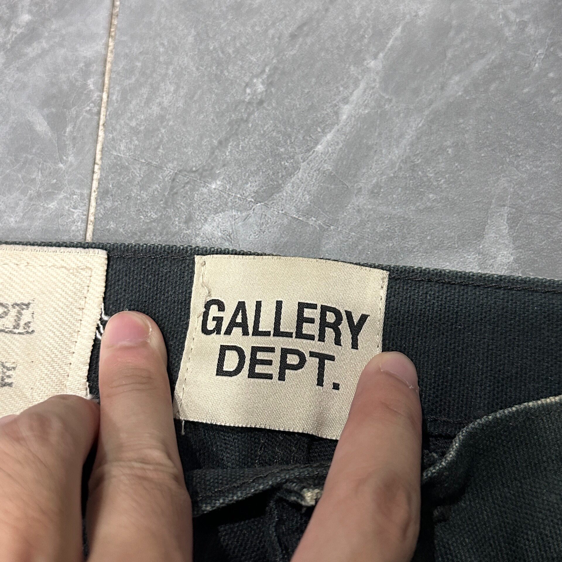 Gallery Dept. Distressed Micro-Flare Jeans — back