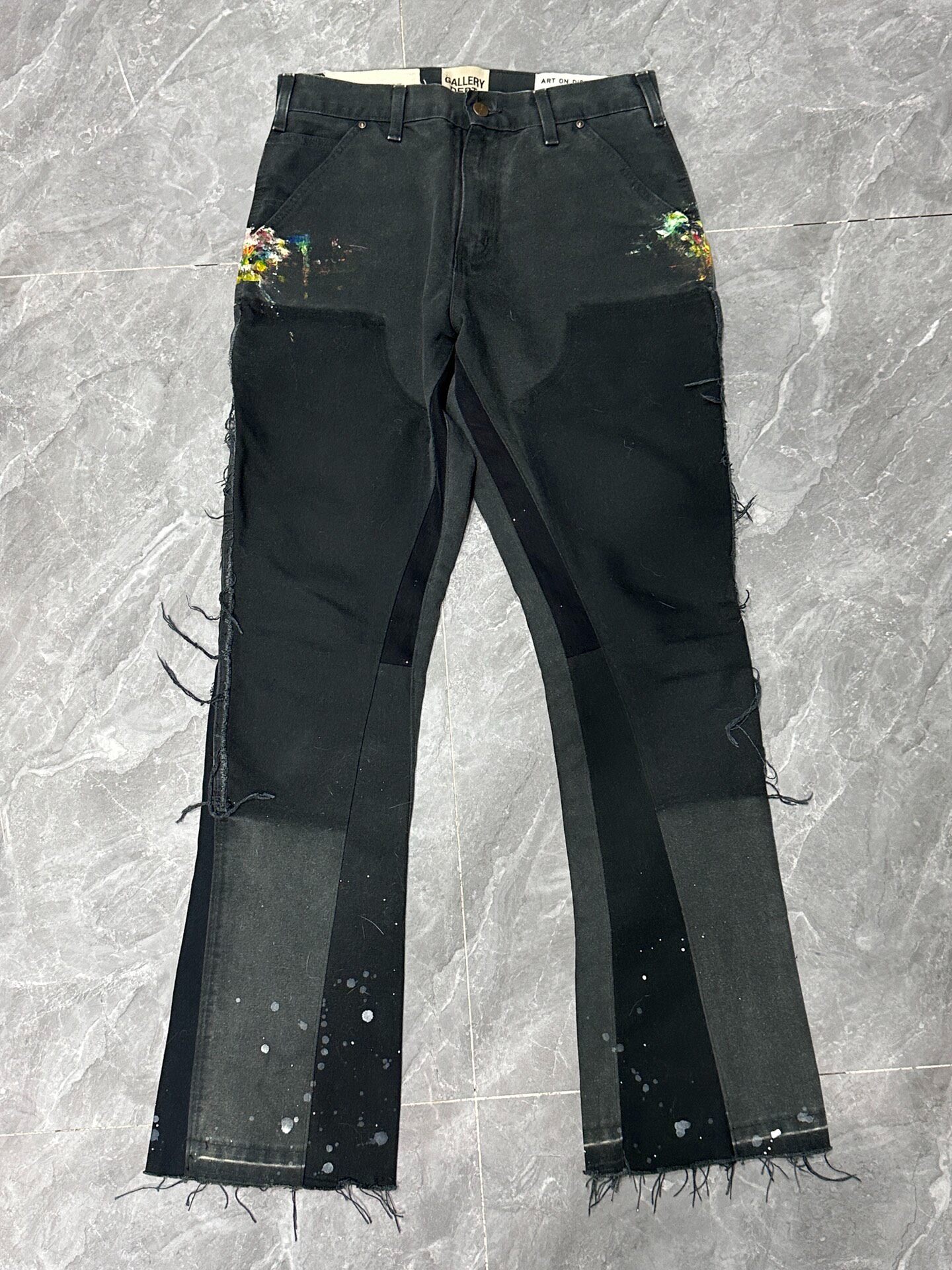 Gallery Dept. Distressed Micro-Flare Jeans