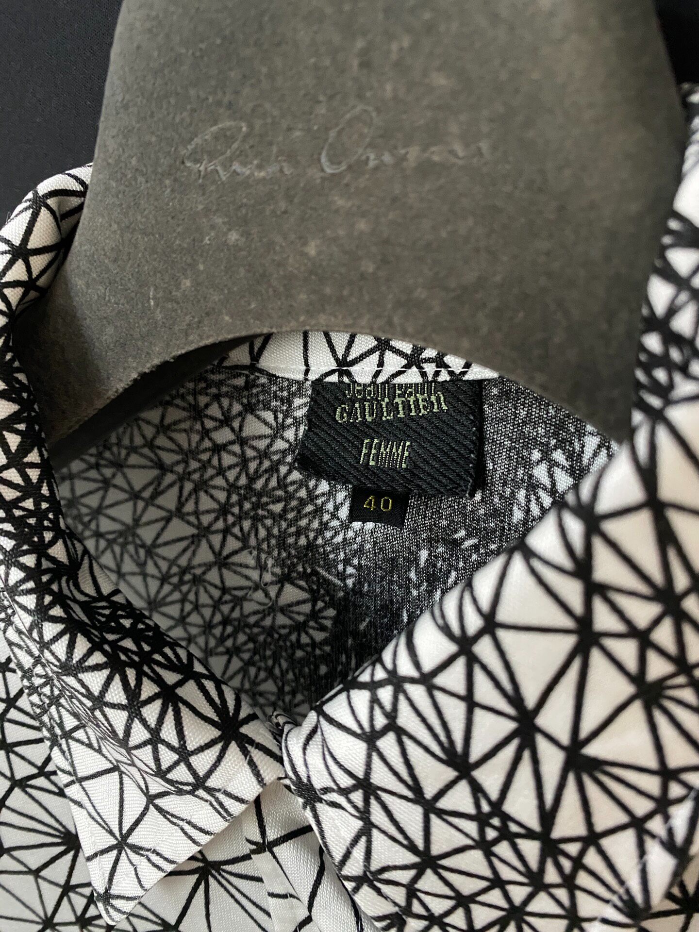 Jean Paul Gaultier 2001 Geometric S/S Shirt — detail