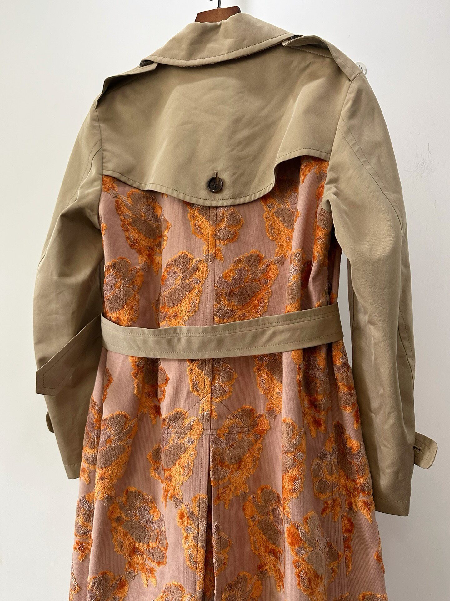 Junya Watanabe Floral Trench Coat — back