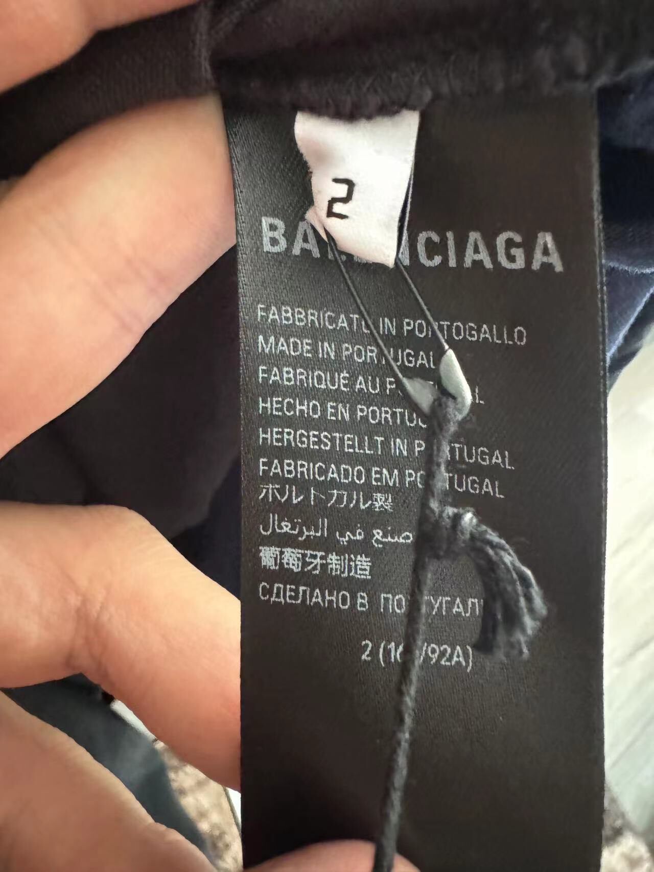 Balenciaga 24SS Four-Sleeve Top — detail