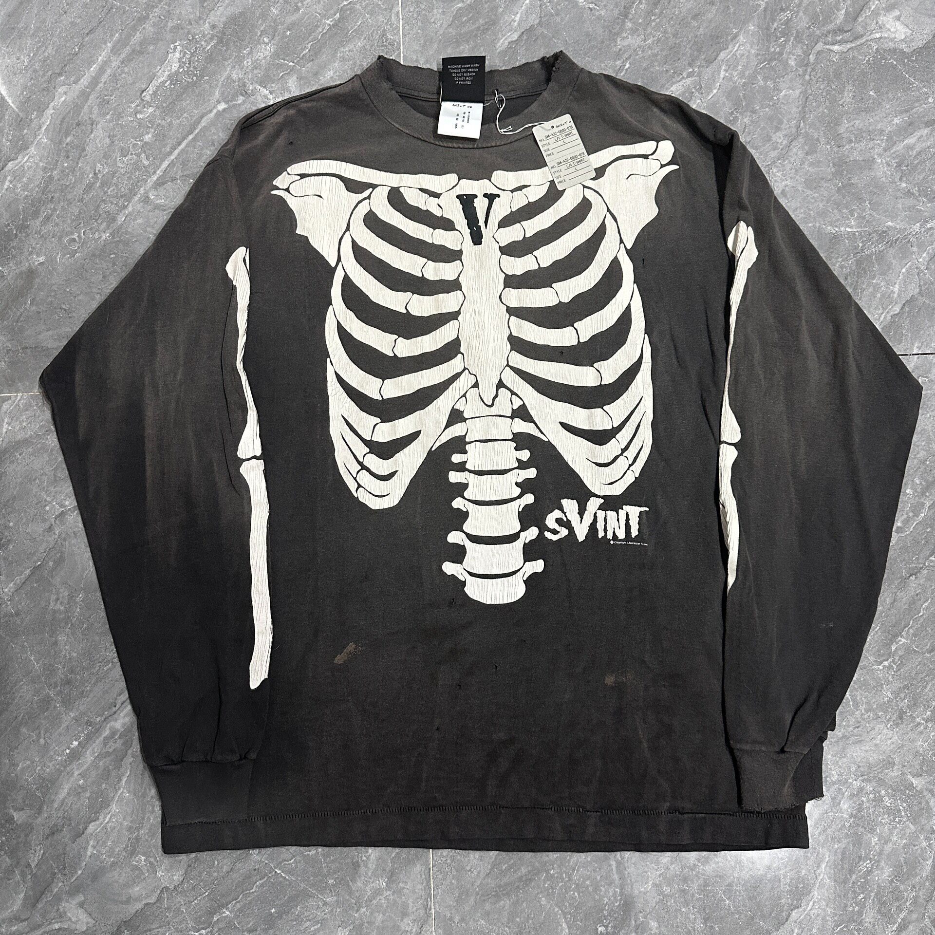 Saint Michael Vlone Limited Skeleton Long Sleeve Shirt