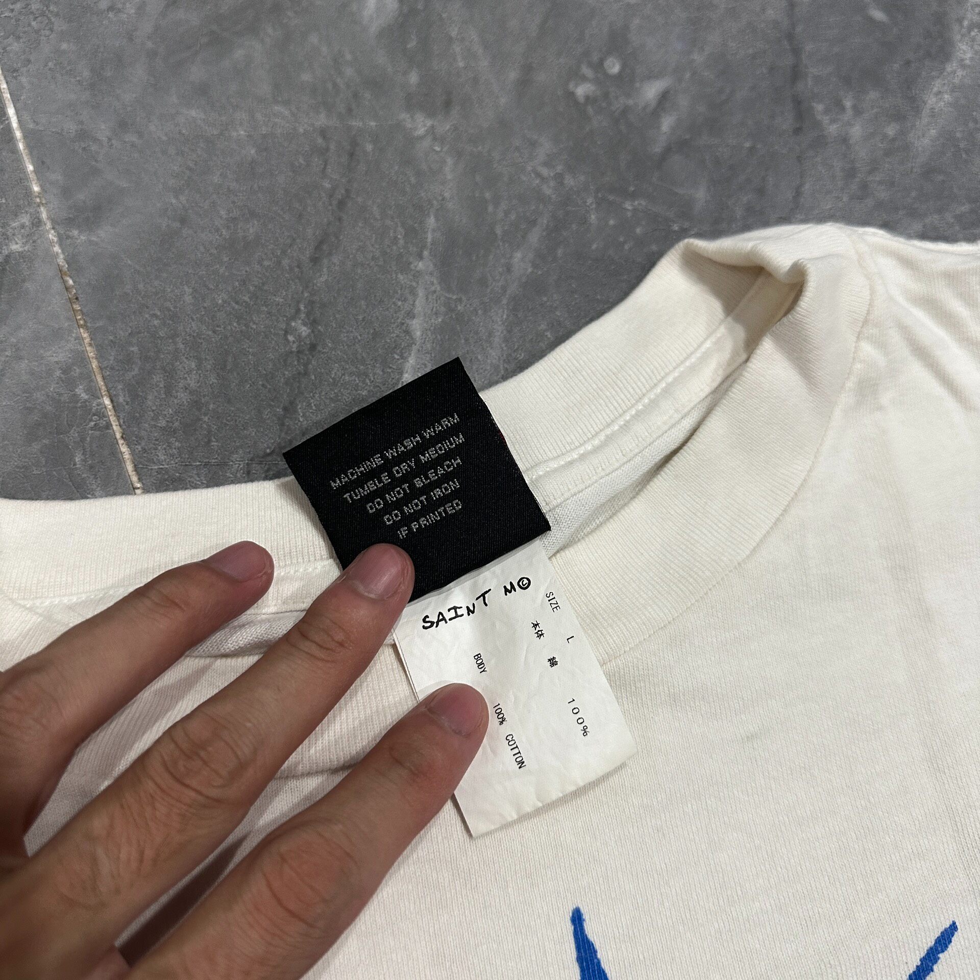 Saint Michael Graphic Short Sleeve Tee — detail