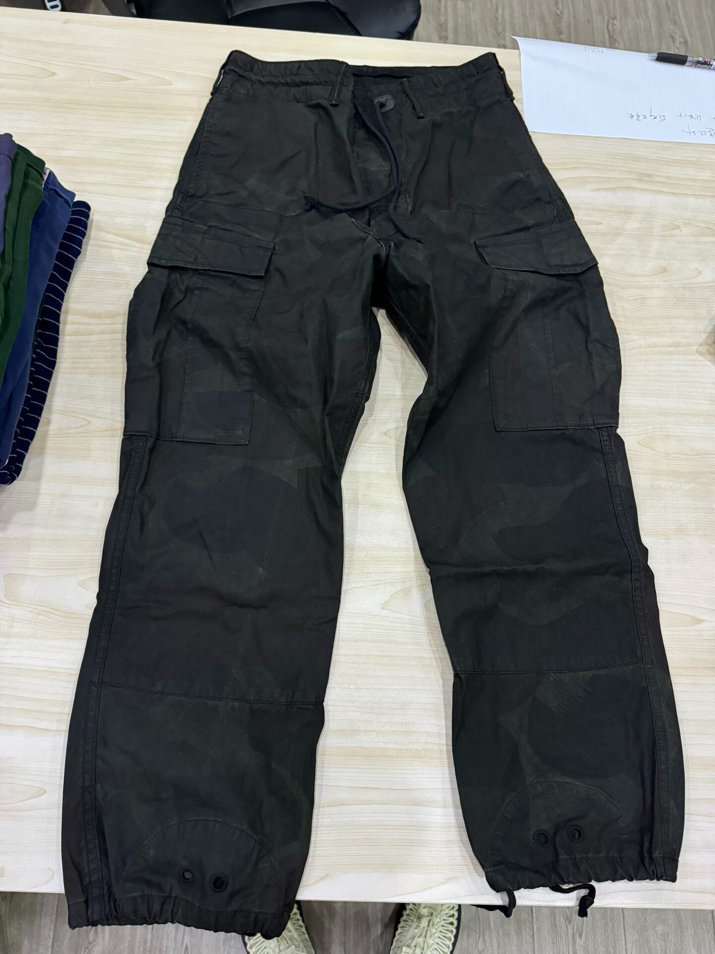 RRL Dark Camo Cargo Pants