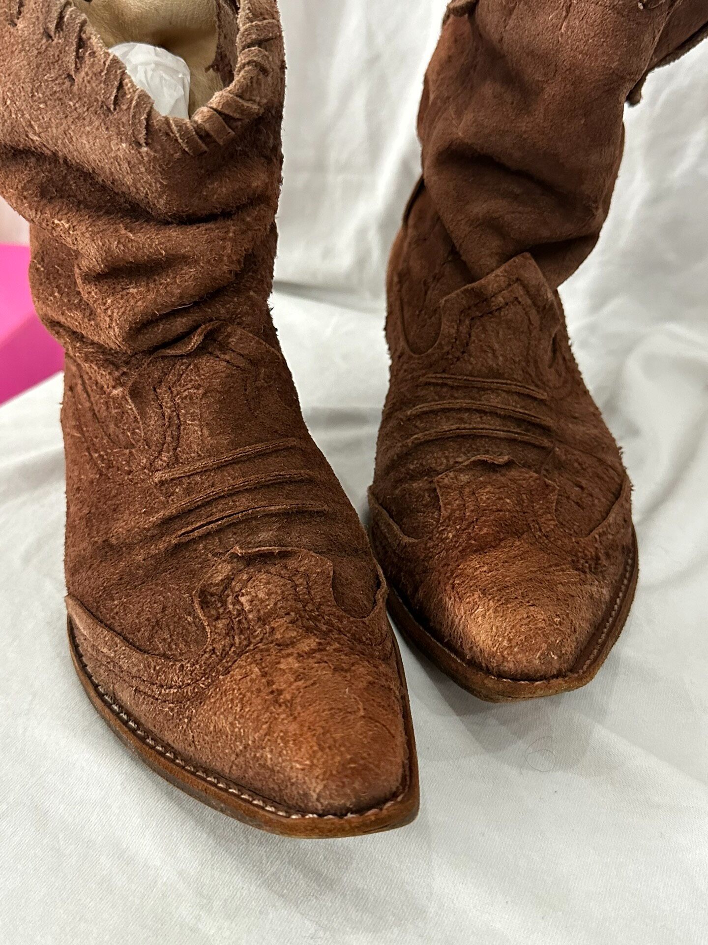 Junya Watanabe Suede Western Boots — back