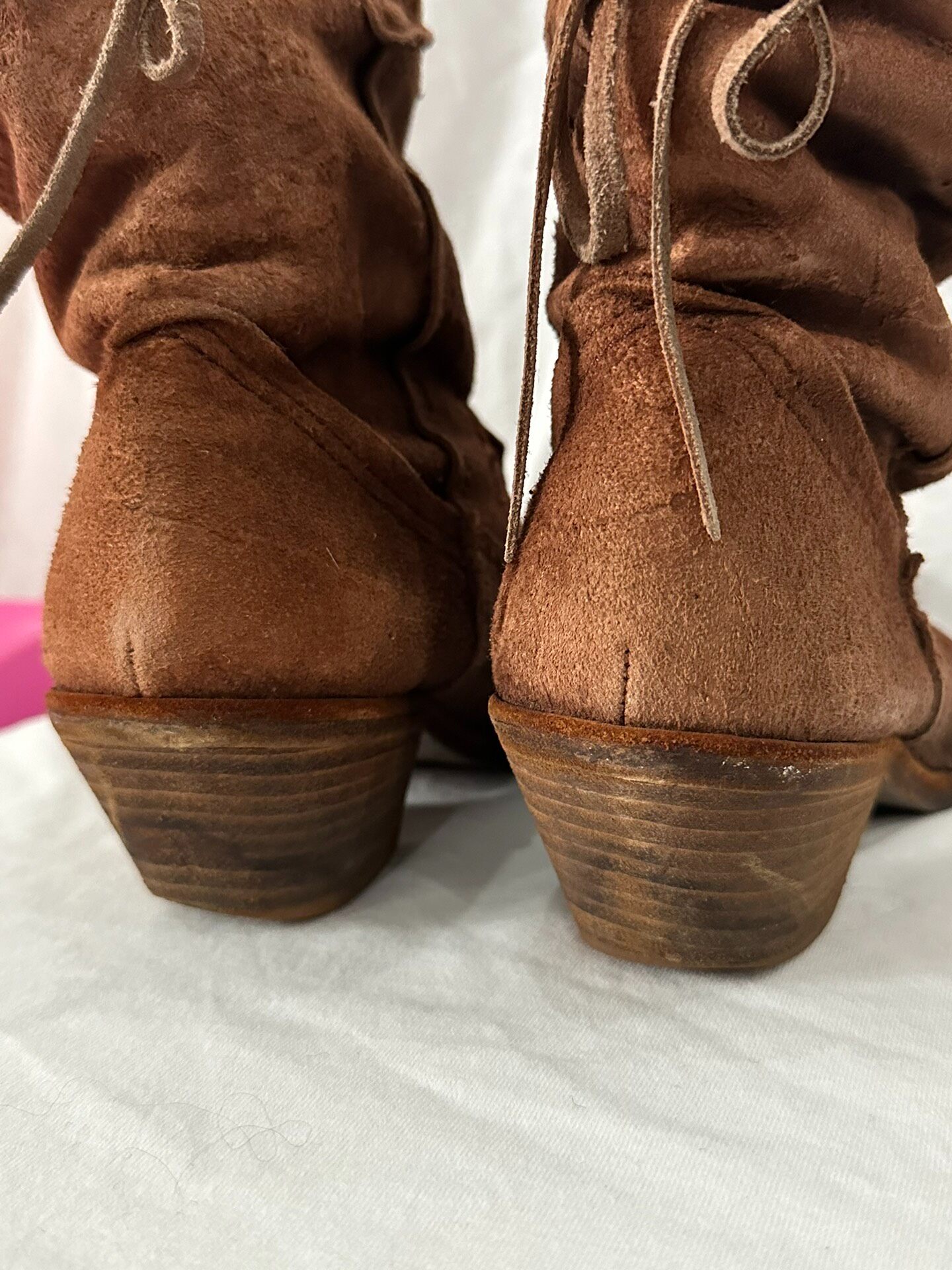 Junya Watanabe Suede Western Boots — label