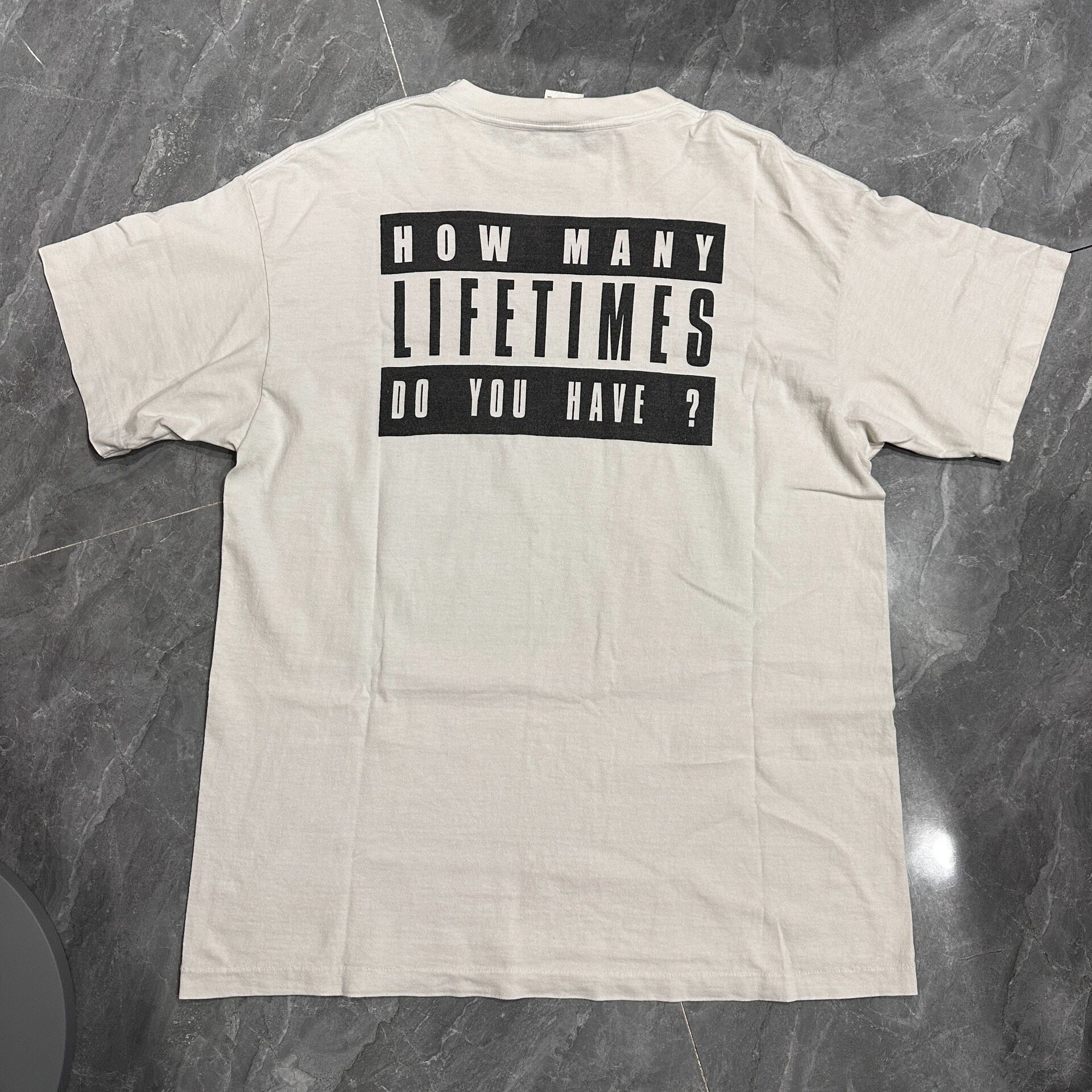 Saint Michael 2 Lives Crew Graphic Tee — front