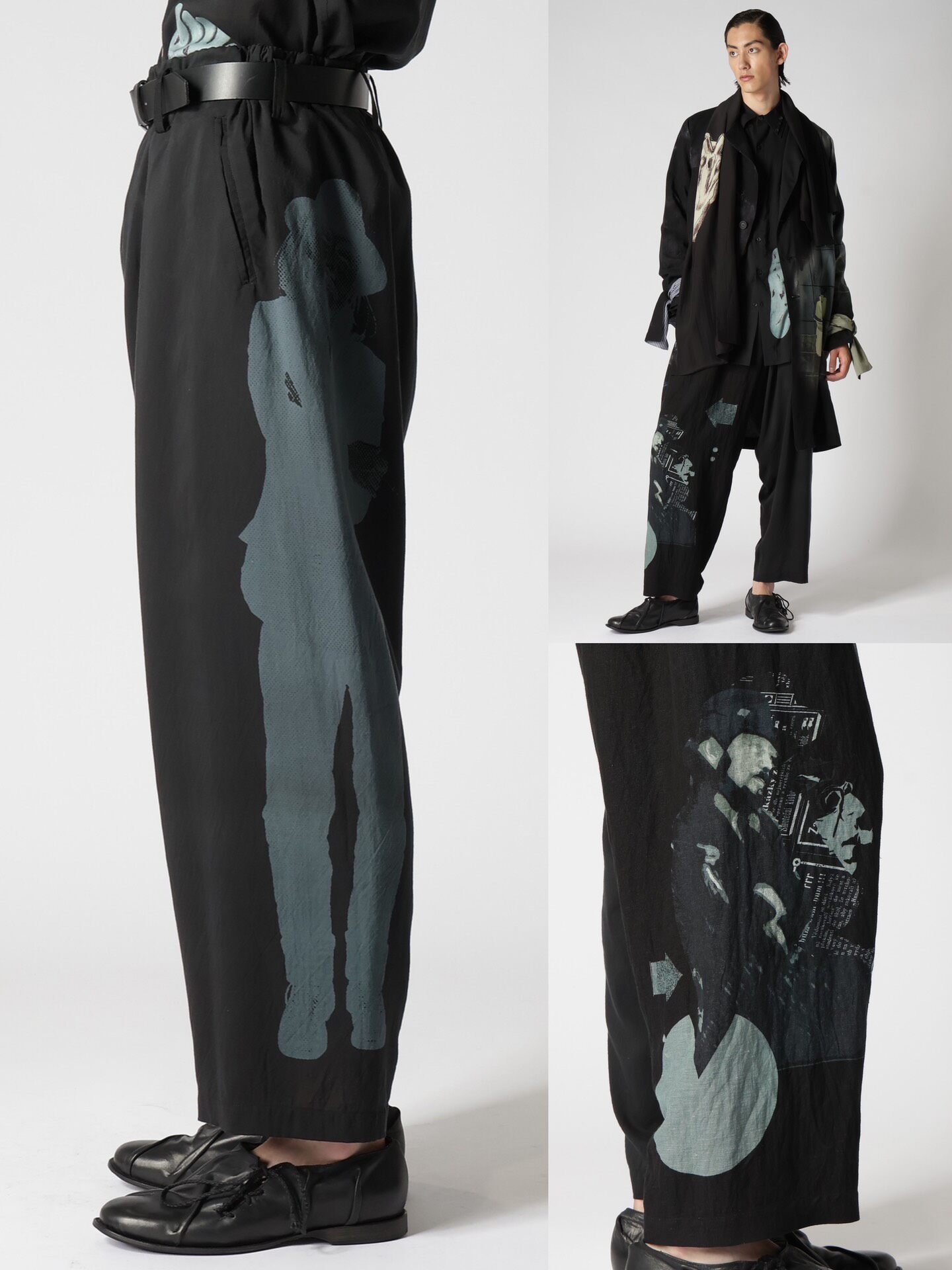 Yohji Yamamoto 24SS Figure Print Pants