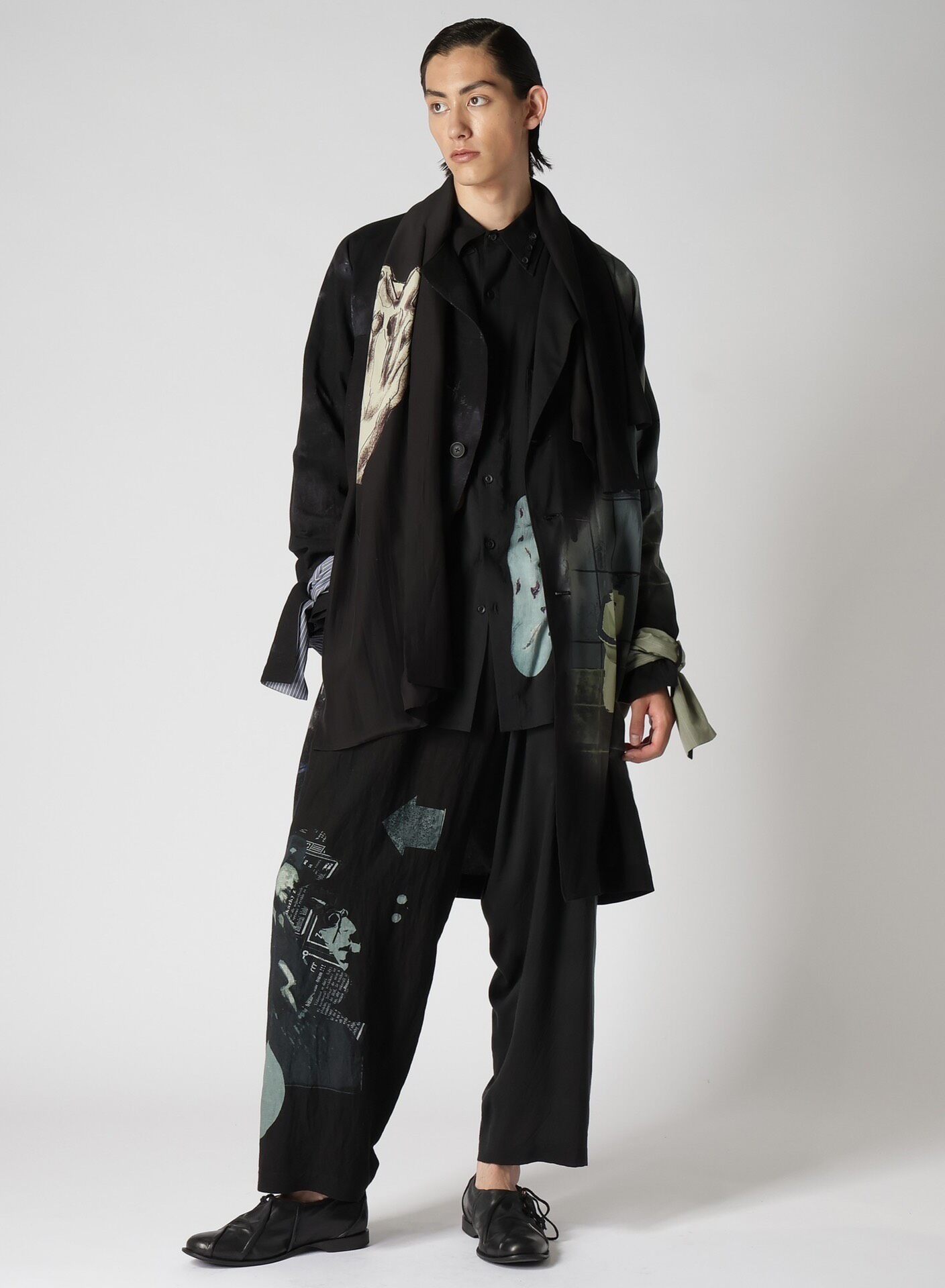 Yohji Yamamoto 24SS Figure Print Pants — back