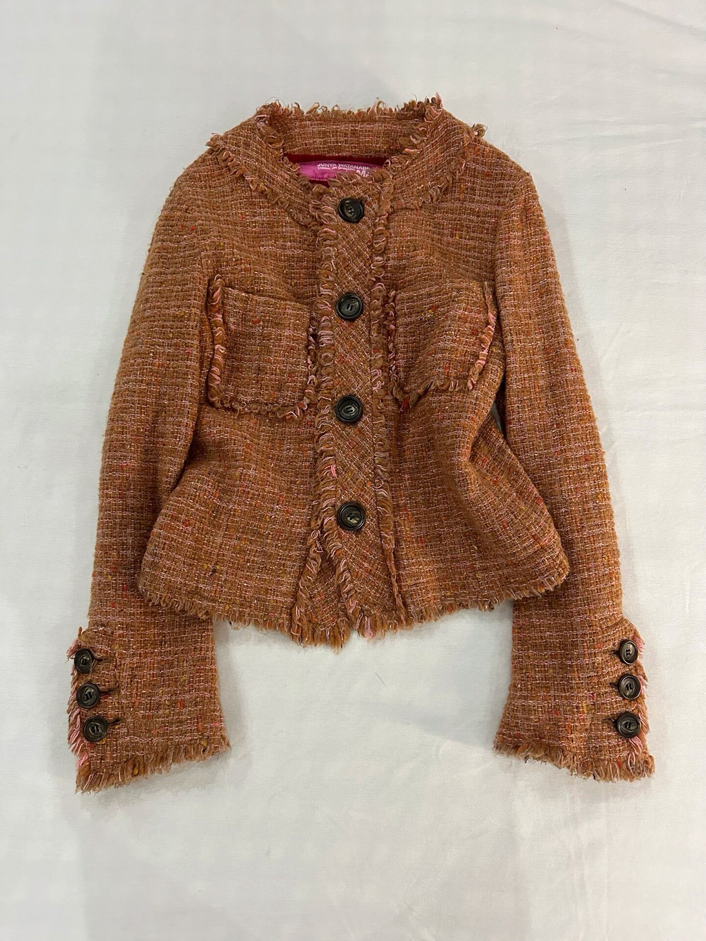 Junya Watanabe Brown Tweed Jacket