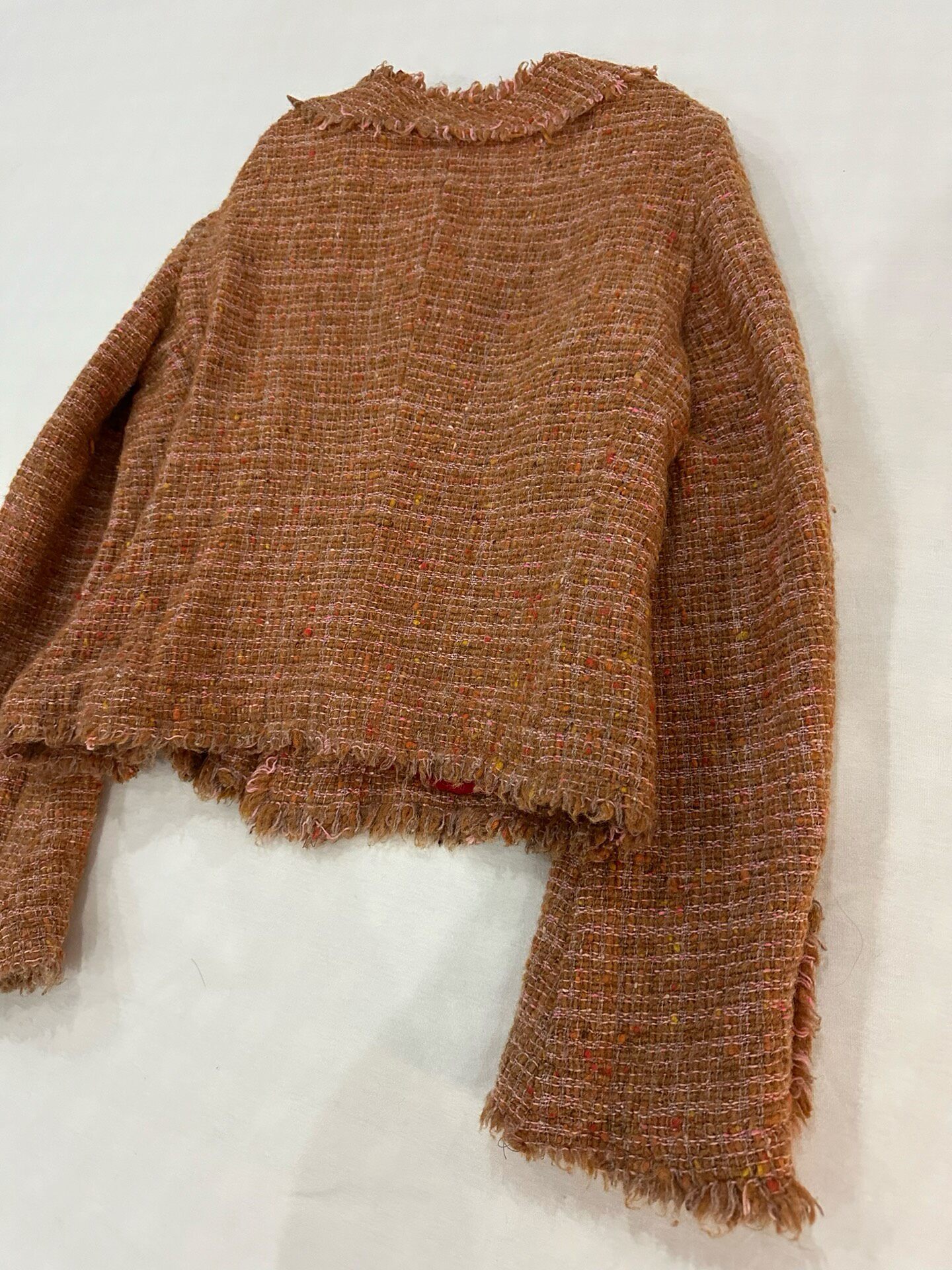 Junya Watanabe Brown Tweed Jacket — label