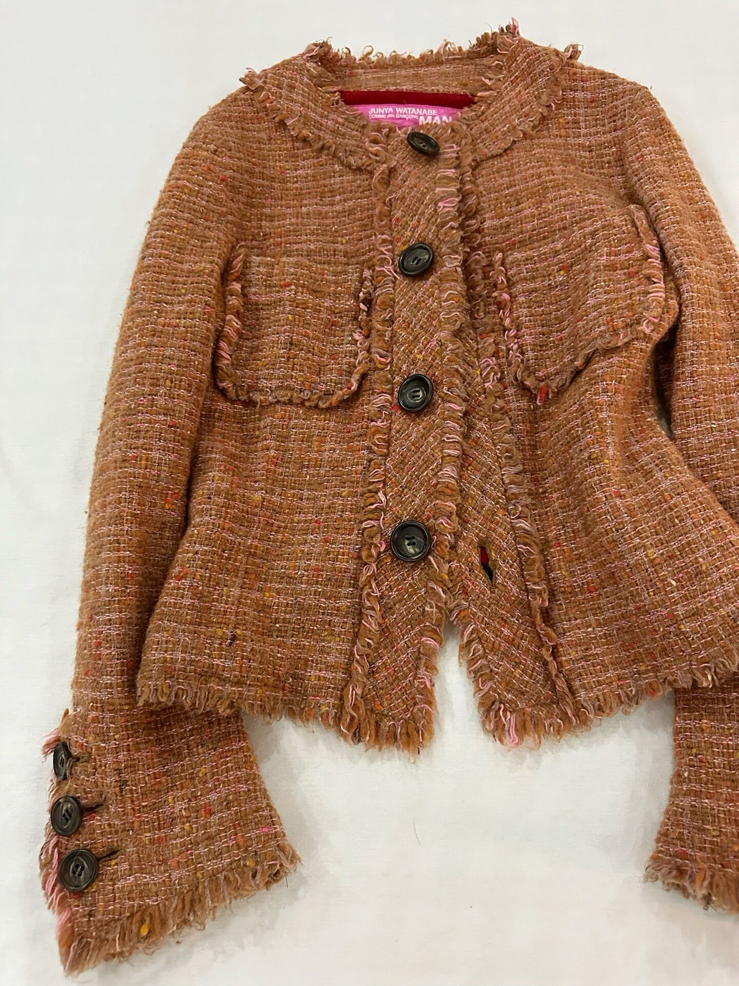 Junya Watanabe Brown Tweed Jacket — front