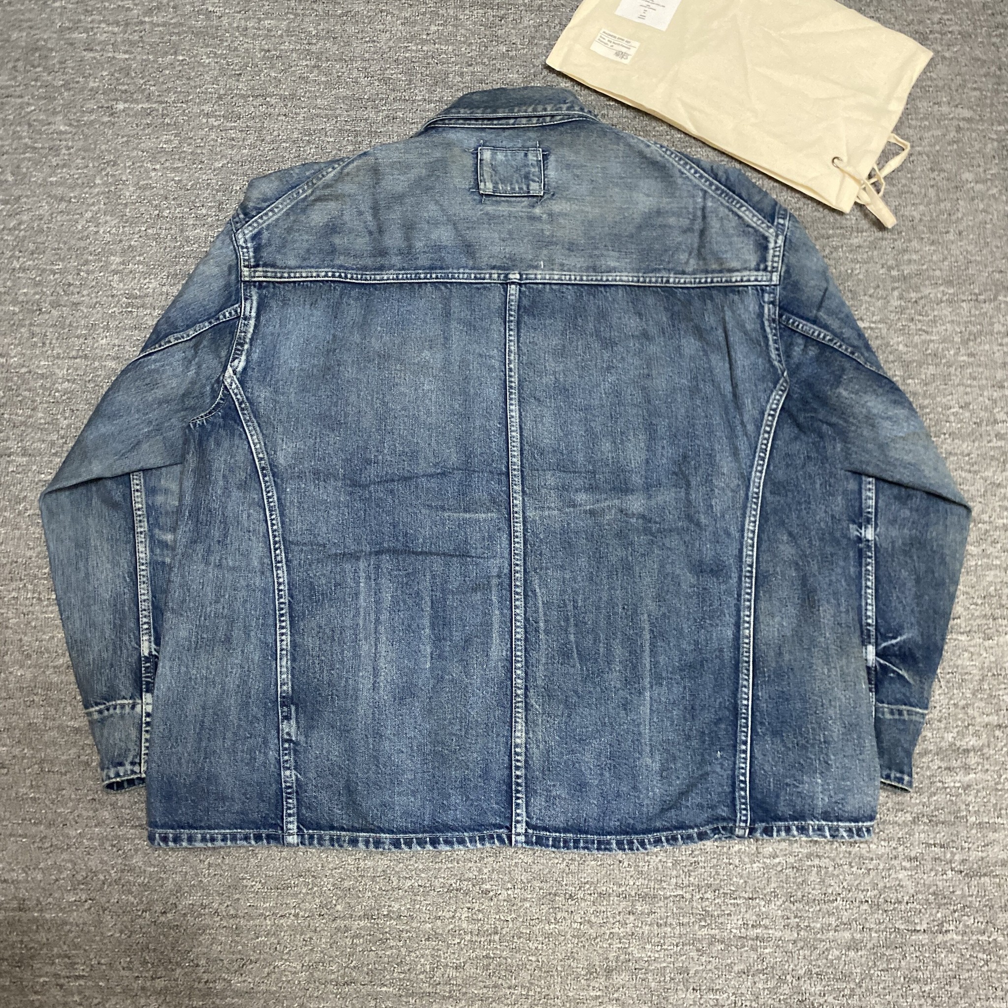 MADNESS 24ss Railroad Denim Jacket — detail